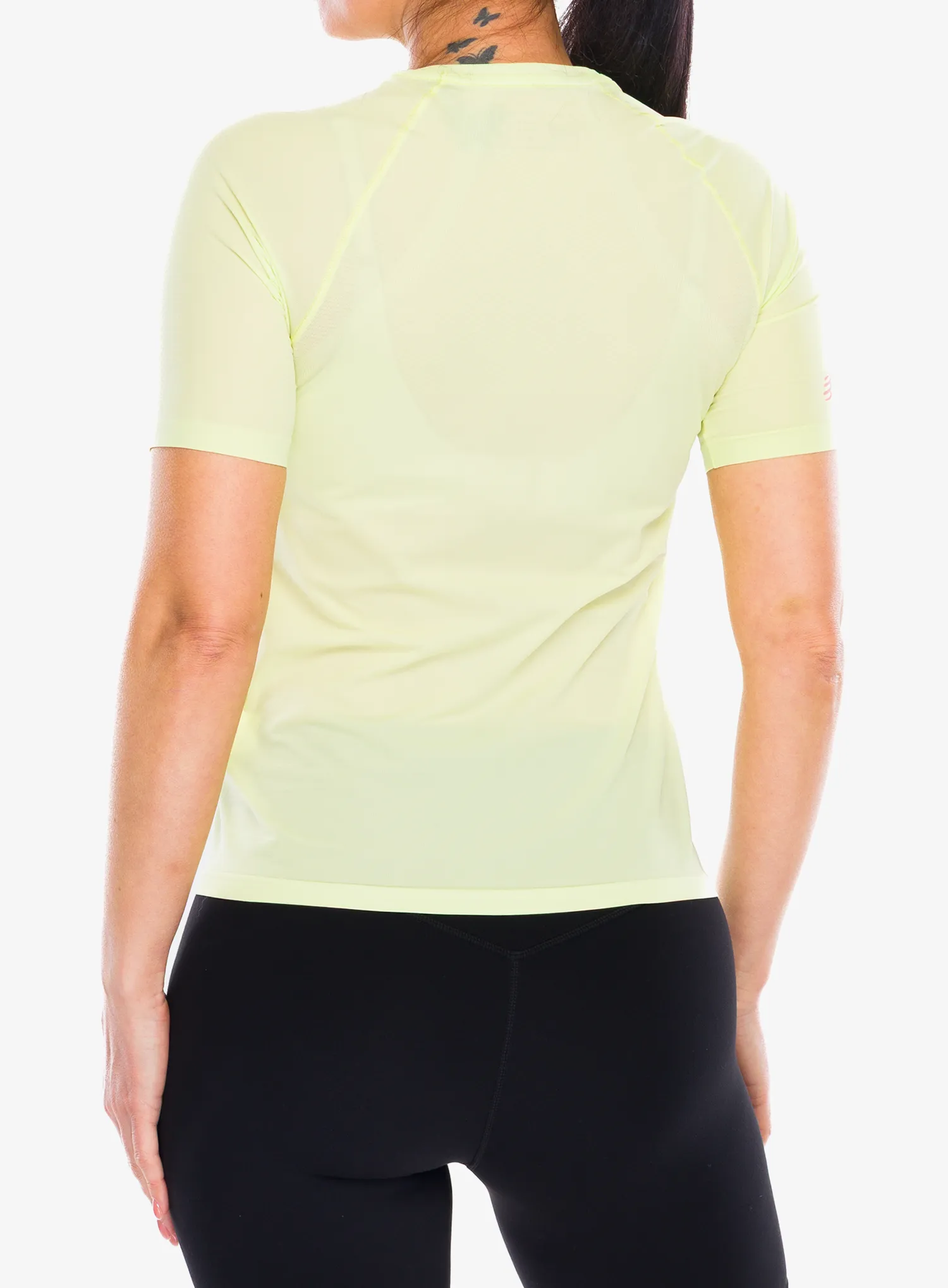 Футболка для бігу жіноча Compressport Trail Racing S/S Tshirt - shadow lime