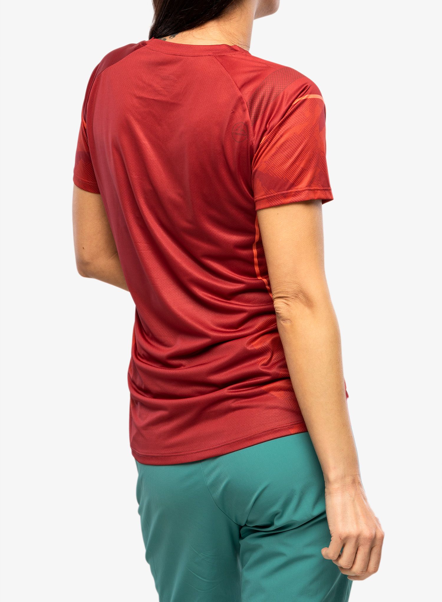 Футболка для бігу жіноча La Sportiva Pacer T-Shirt - velvet/cherry tomato