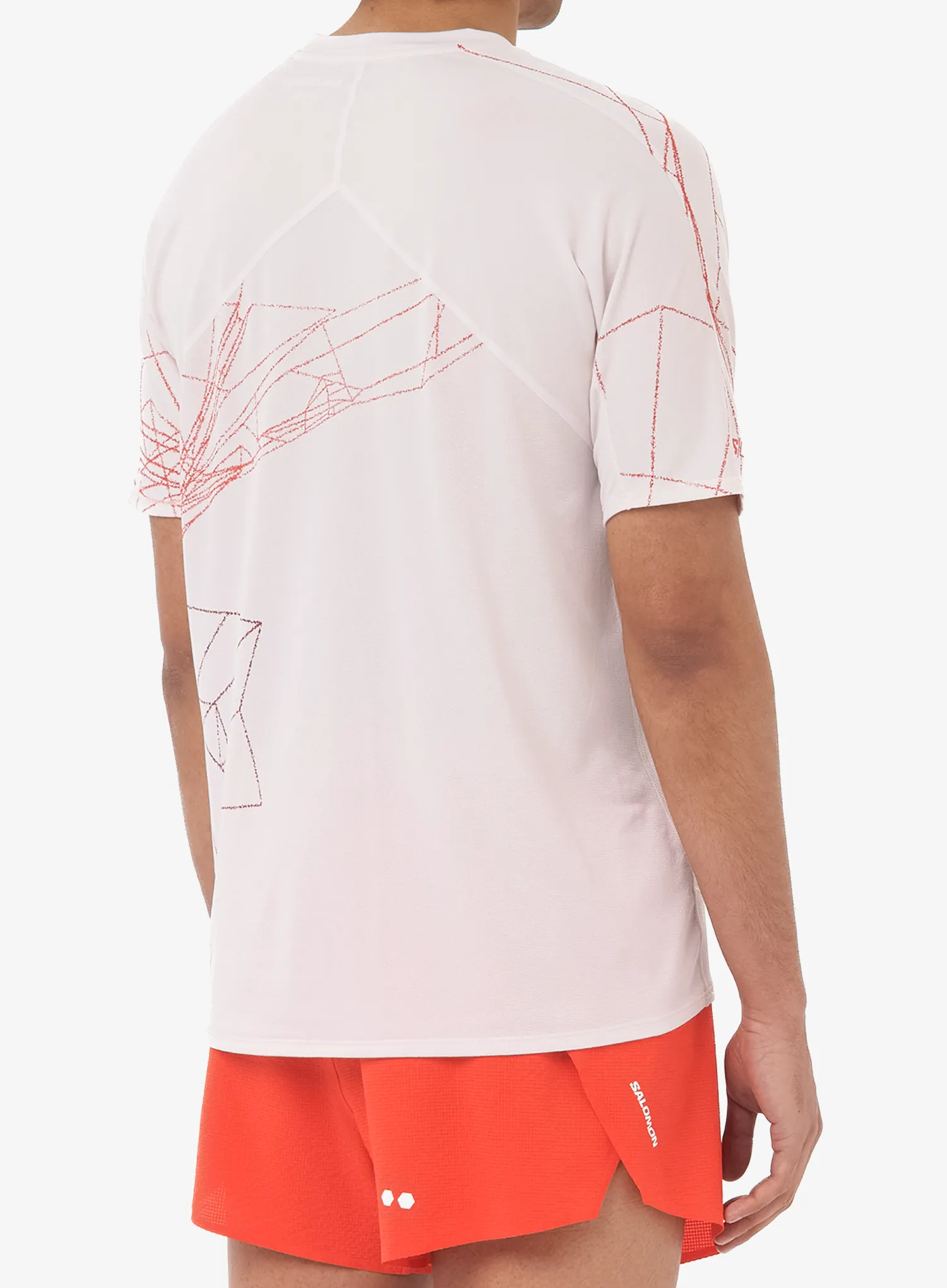 Футболка для бігу Salomon S/Lab Speed Tee - lilac ash/fiery red