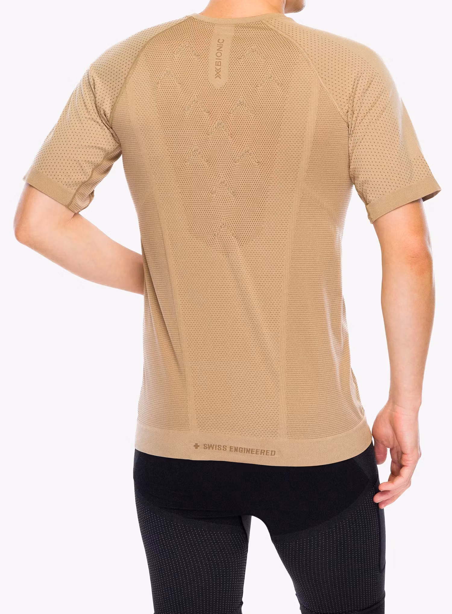 Футболка для бігу X-bionic Xceed Run Shirt S/S - sand/dark sand