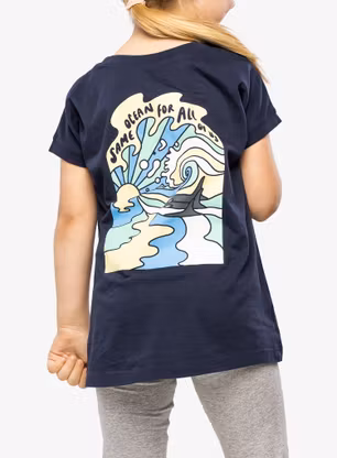 Футболка дівчача Patagonia Regenerative Organic Certified Cotton Graphic T-Shirt - new navy
