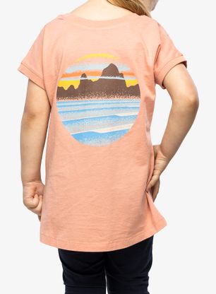 Футболка дівчача Patagonia Regenerative Organic Certified Cotton Graphic T-Shirt - sunfade pink
