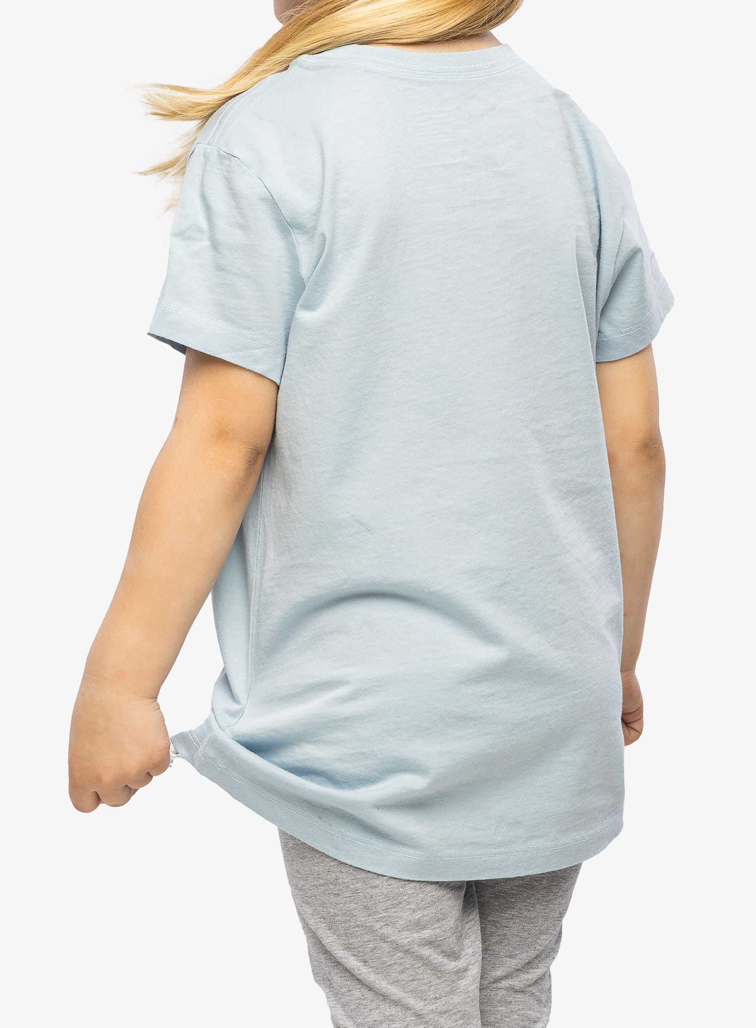 Футболка дівчача Patagonia Regenerative Organic Certified Cotton P-6 Logo T-Shirt - steam blue