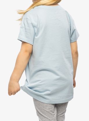 Футболка дівчача Patagonia Regenerative Organic Certified Cotton P-6 Logo T-Shirt - steam blue