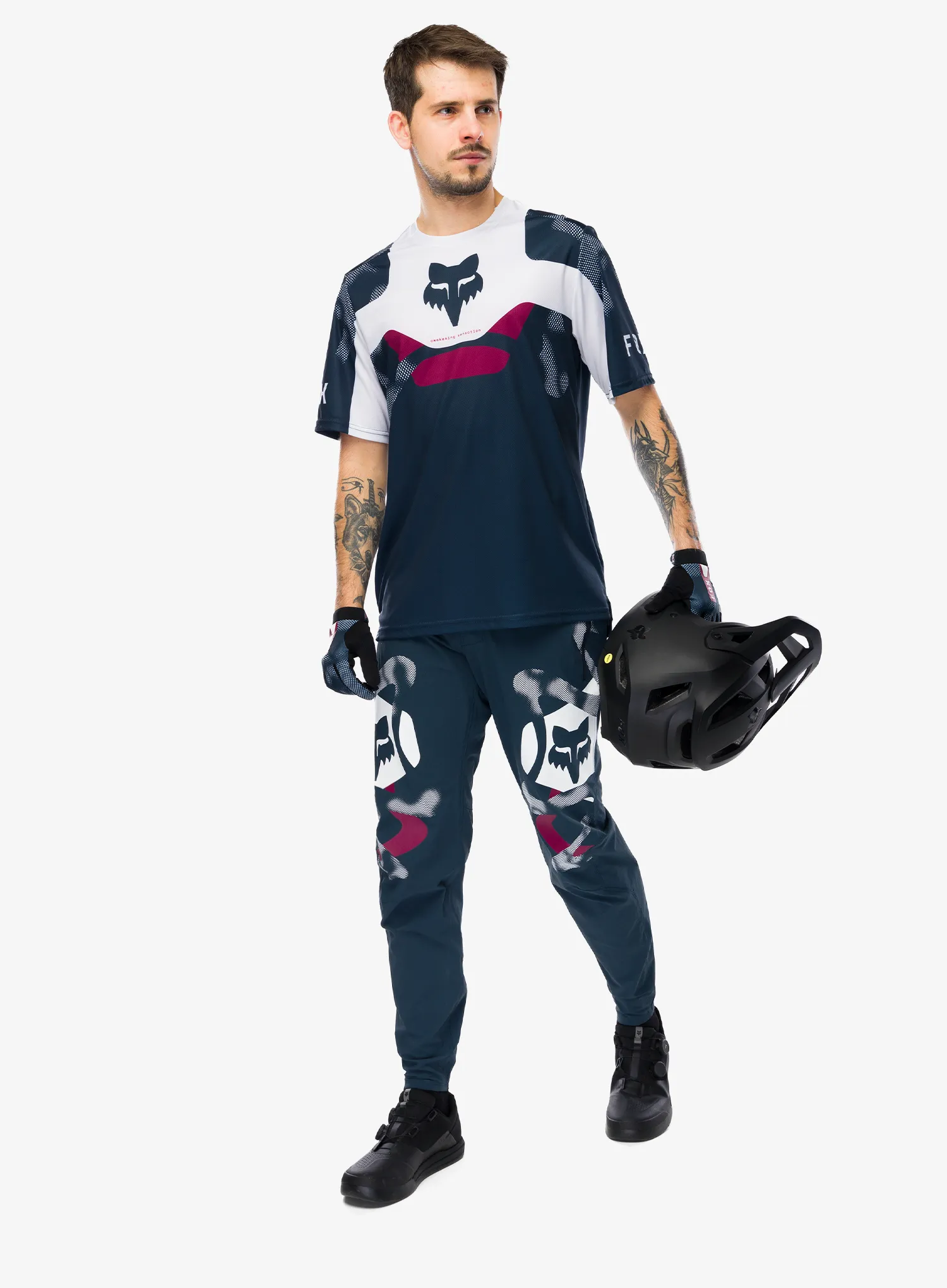 Футболка ендуро Fox Ranger SS Jersey Tactile - white