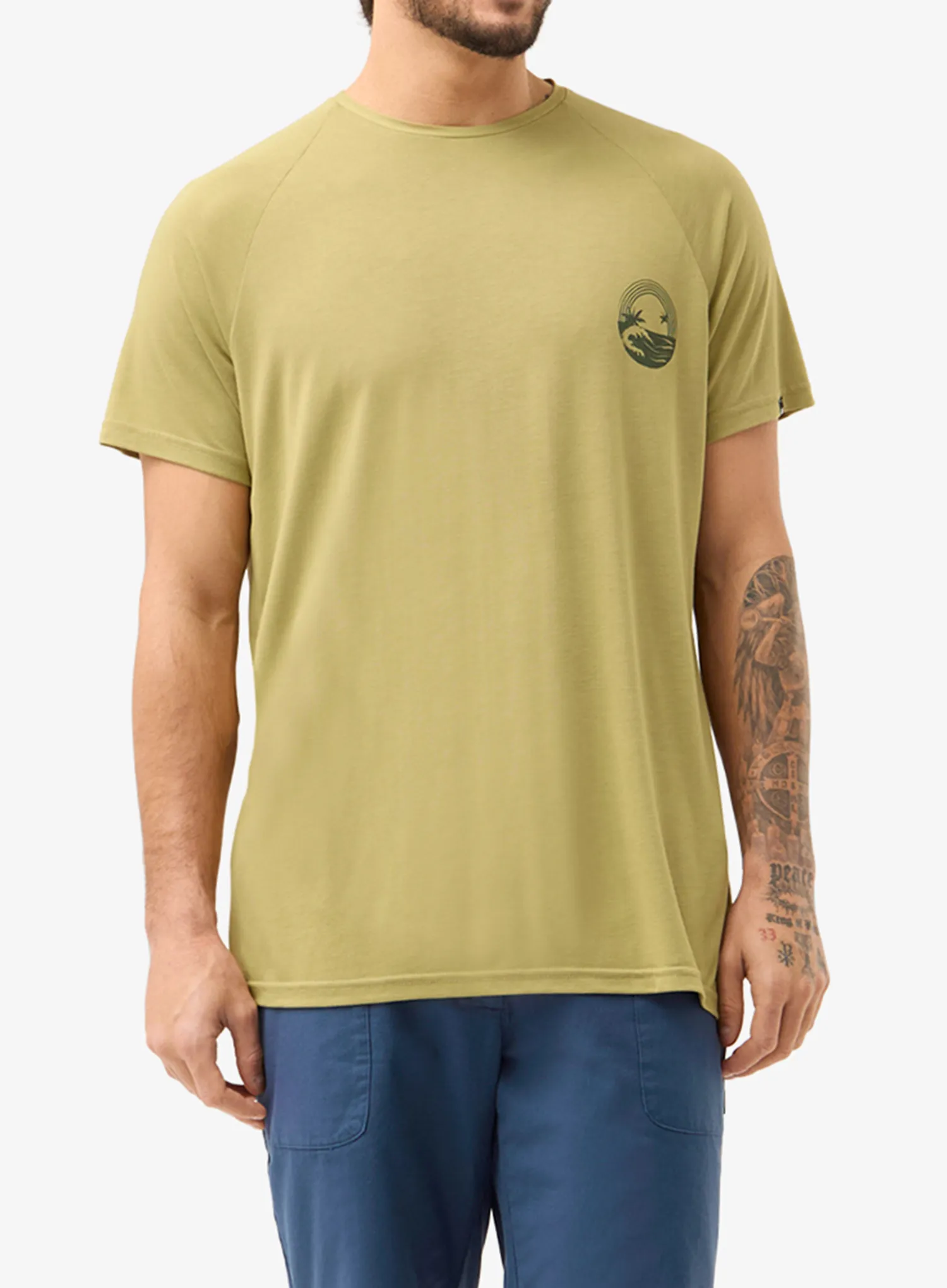 Футболка Flov Powell - olive/olive