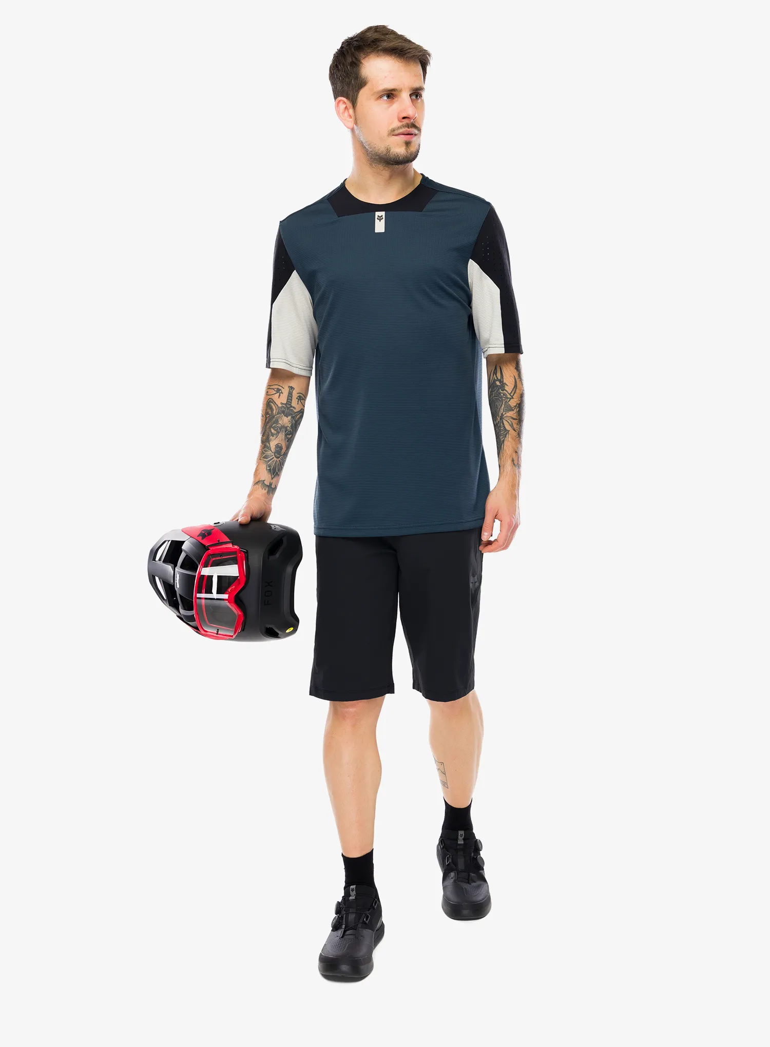 Футболка Fox Defend SS Jersey - galaxy blue