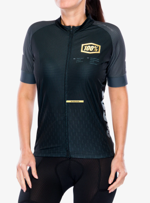 Велофутболка 100% Exceeda Jersey - black/charcoal