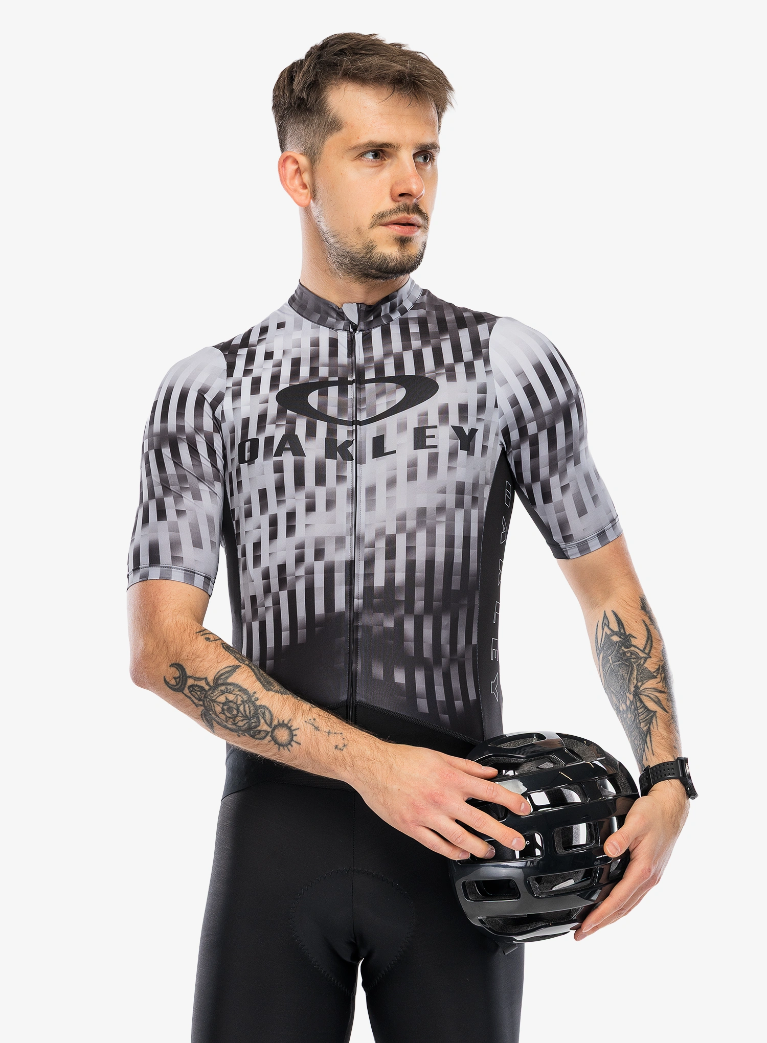Велофутболка Oakley Icon Training Jersey - black glitch print