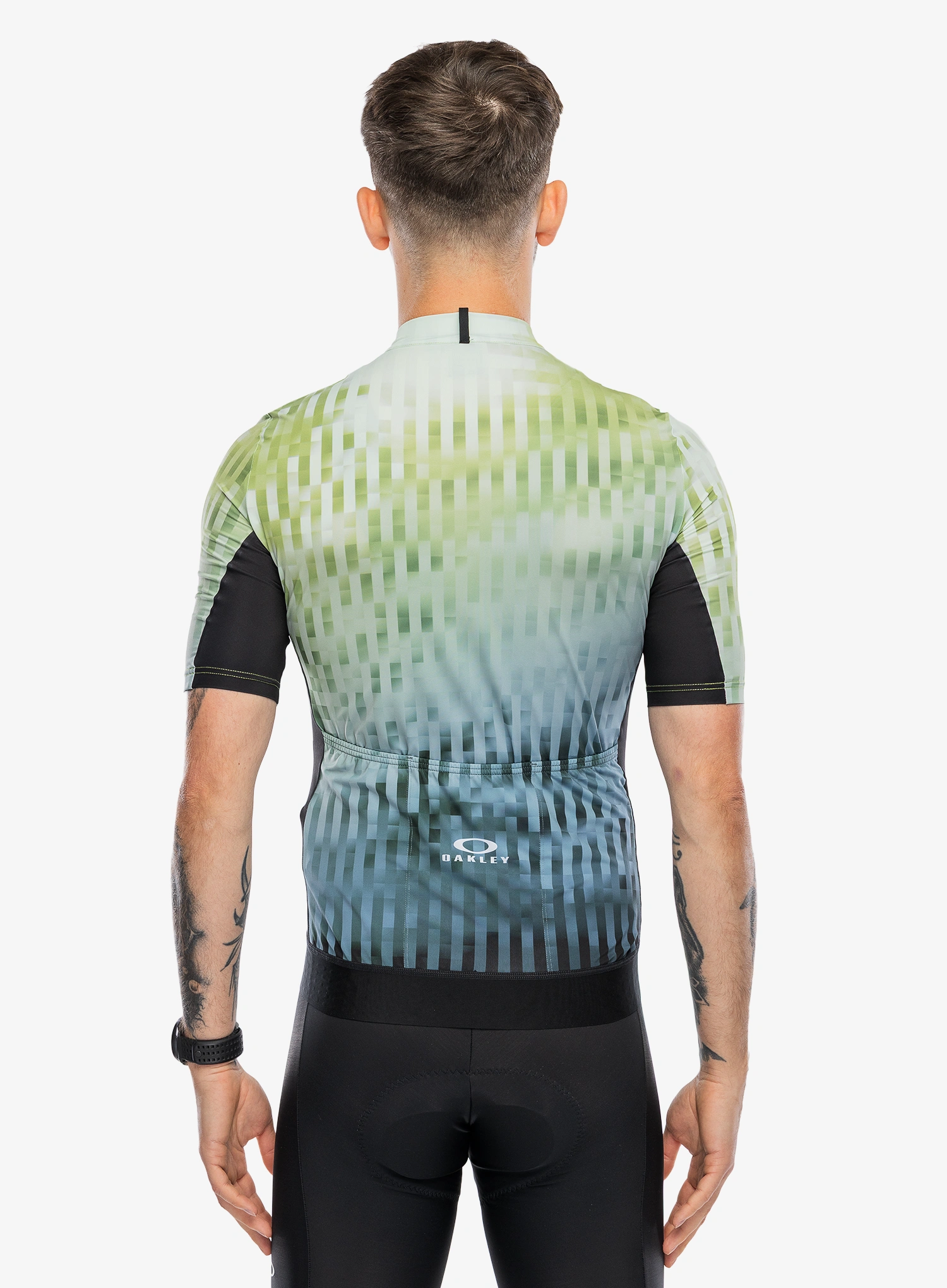 Велофутболка Oakley Icon Training Jersey - green glitch print