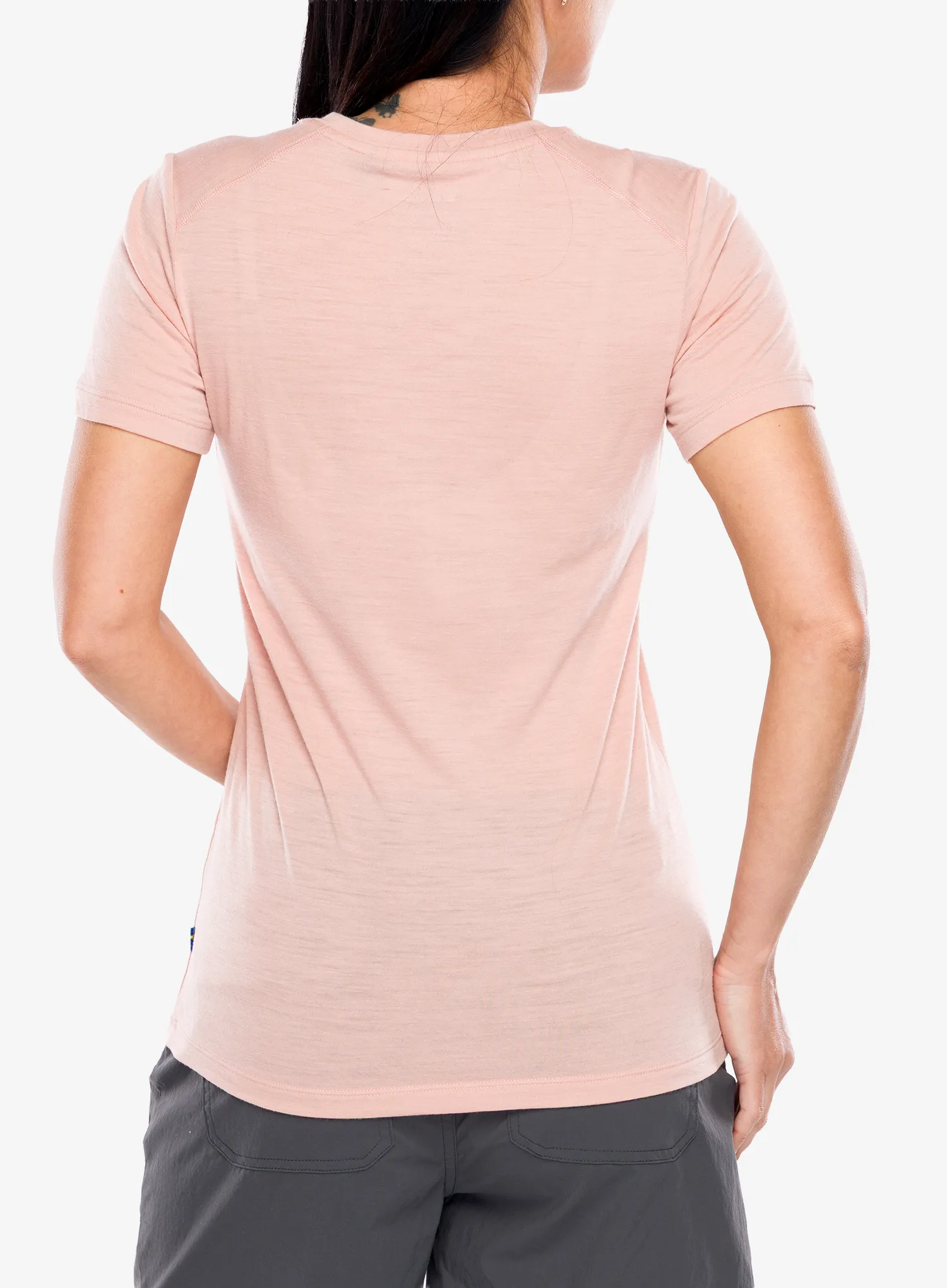 Футболка з мериноса жіноча Fjallraven Abisko Wool Fox SS - chalk rose/port