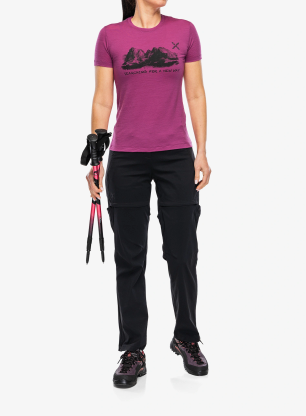 Футболка з мериноса жіноча Montura Peaks Merino T-Shirt - baton rouge