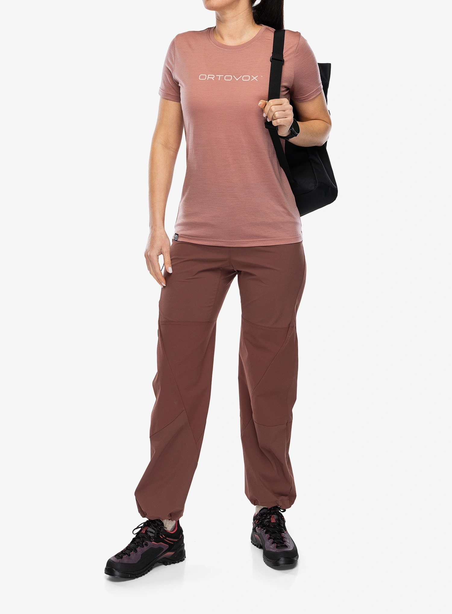 Футболка з мериноса жіноча Ortovox 150 Cool Brand TS - dusk rose