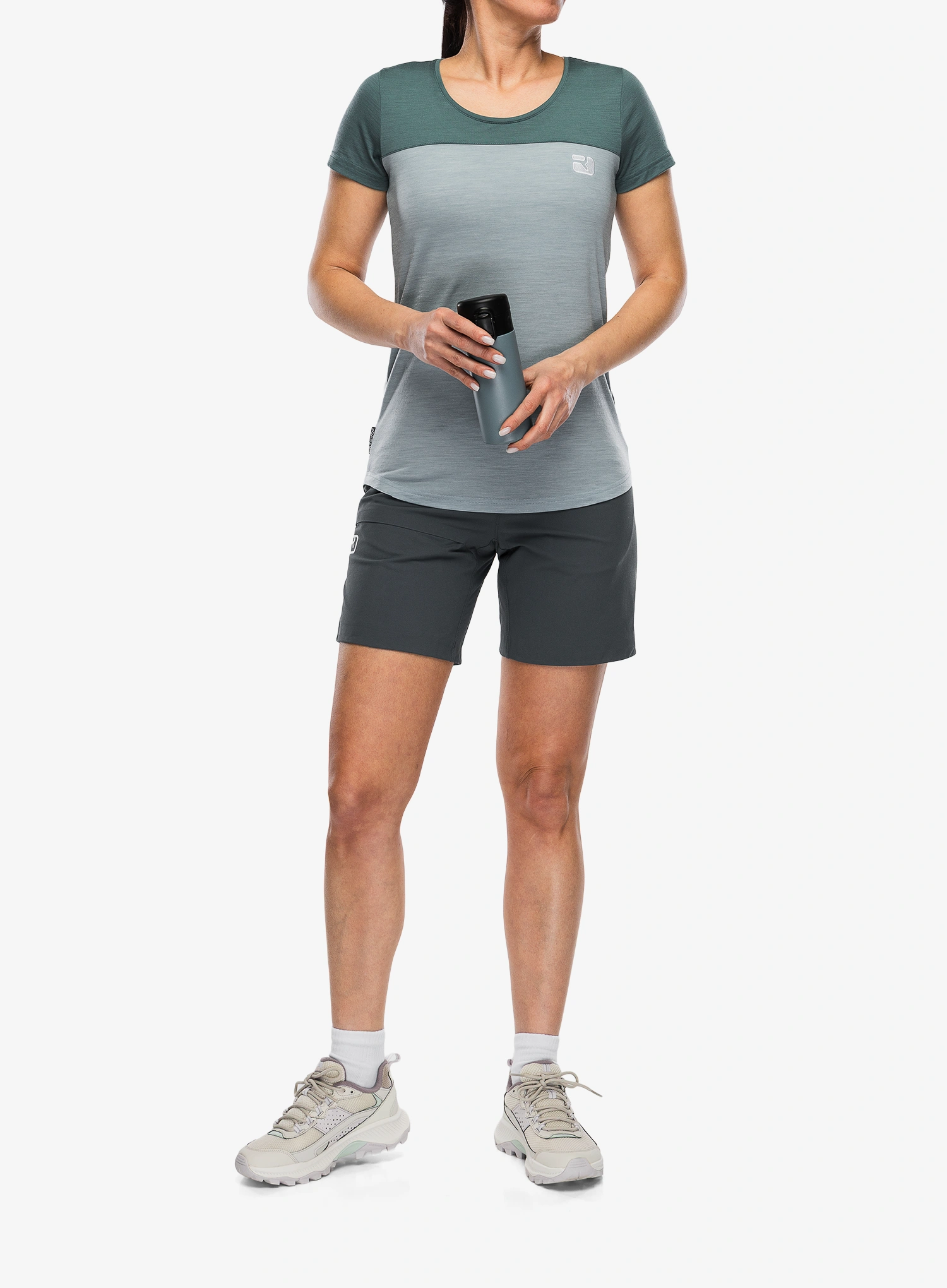 Футболка з мериноса жіноча Ortovox 150 Cool Logo TS - arctic grey