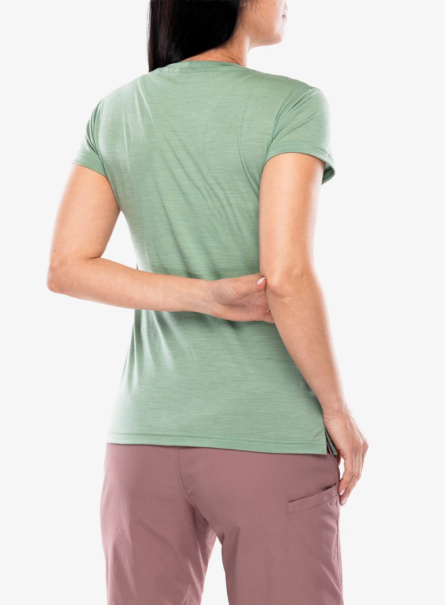 Футболка з мериноса жіноча Sensor Merino Air Say Yes Tee SS - basil green