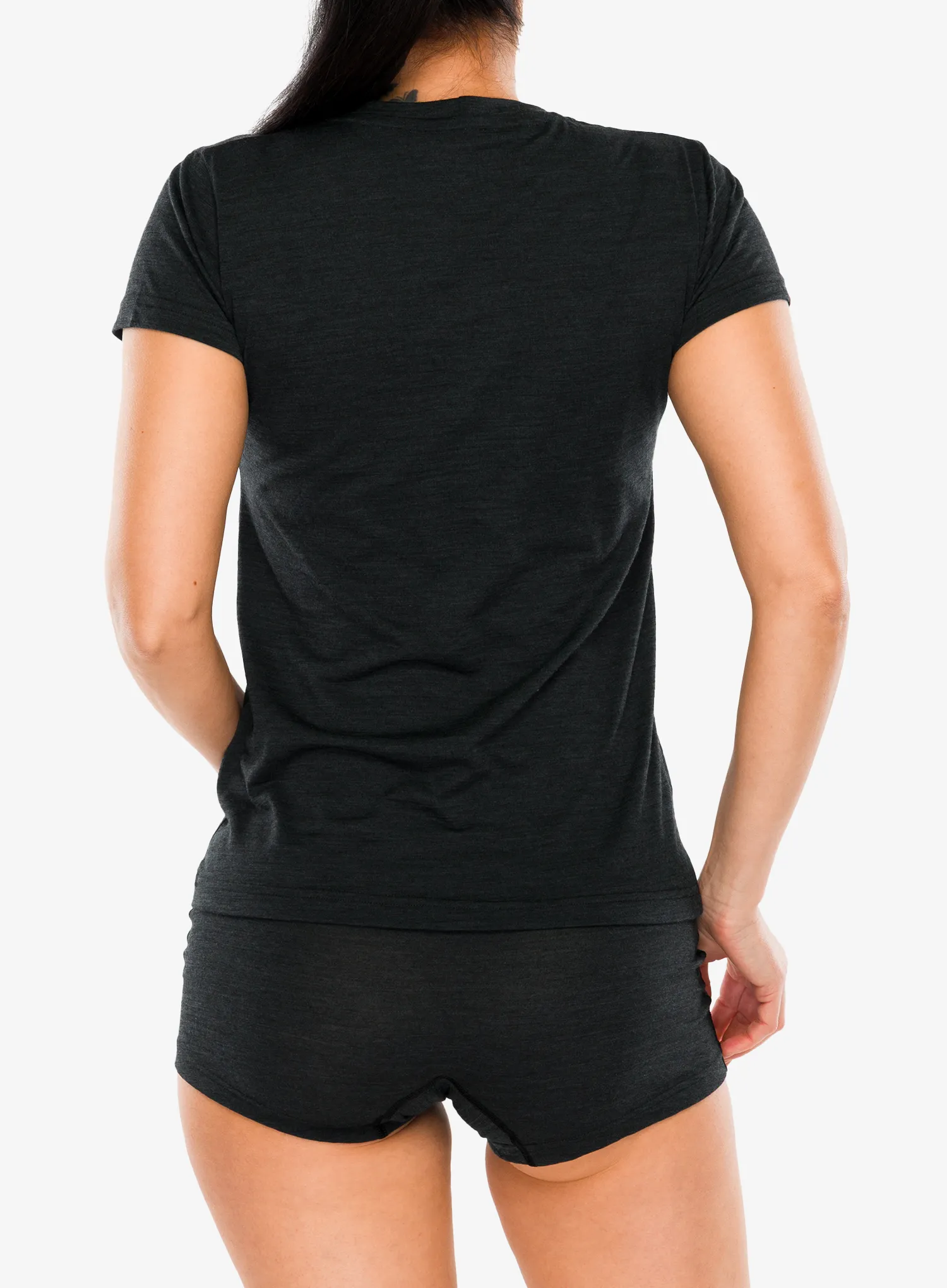 Футболка з мериноса жіноча Sensor Merino Cordura SS Tee - black