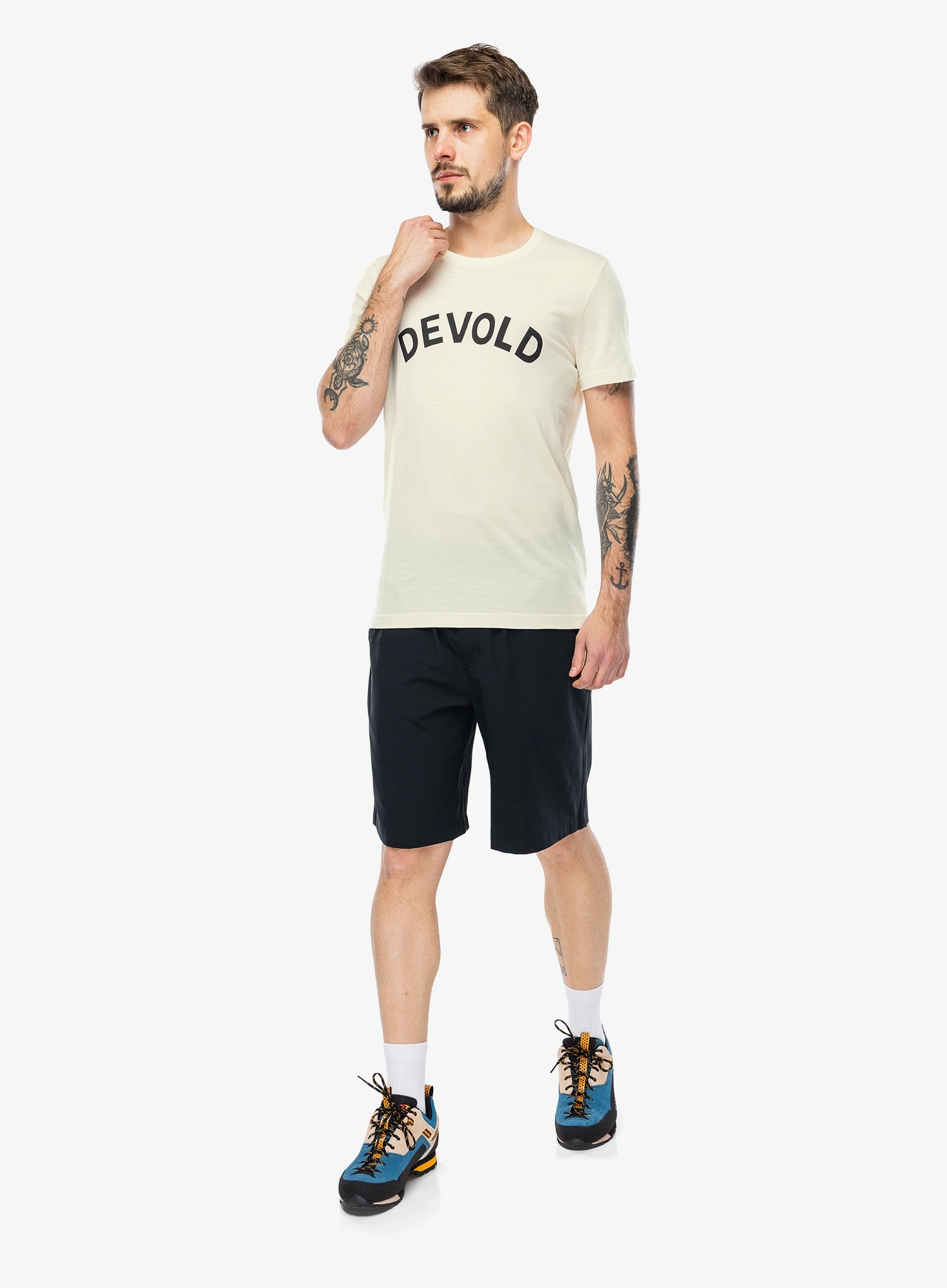 Футболка з мериноса Devold Classic Legacy Tee - white