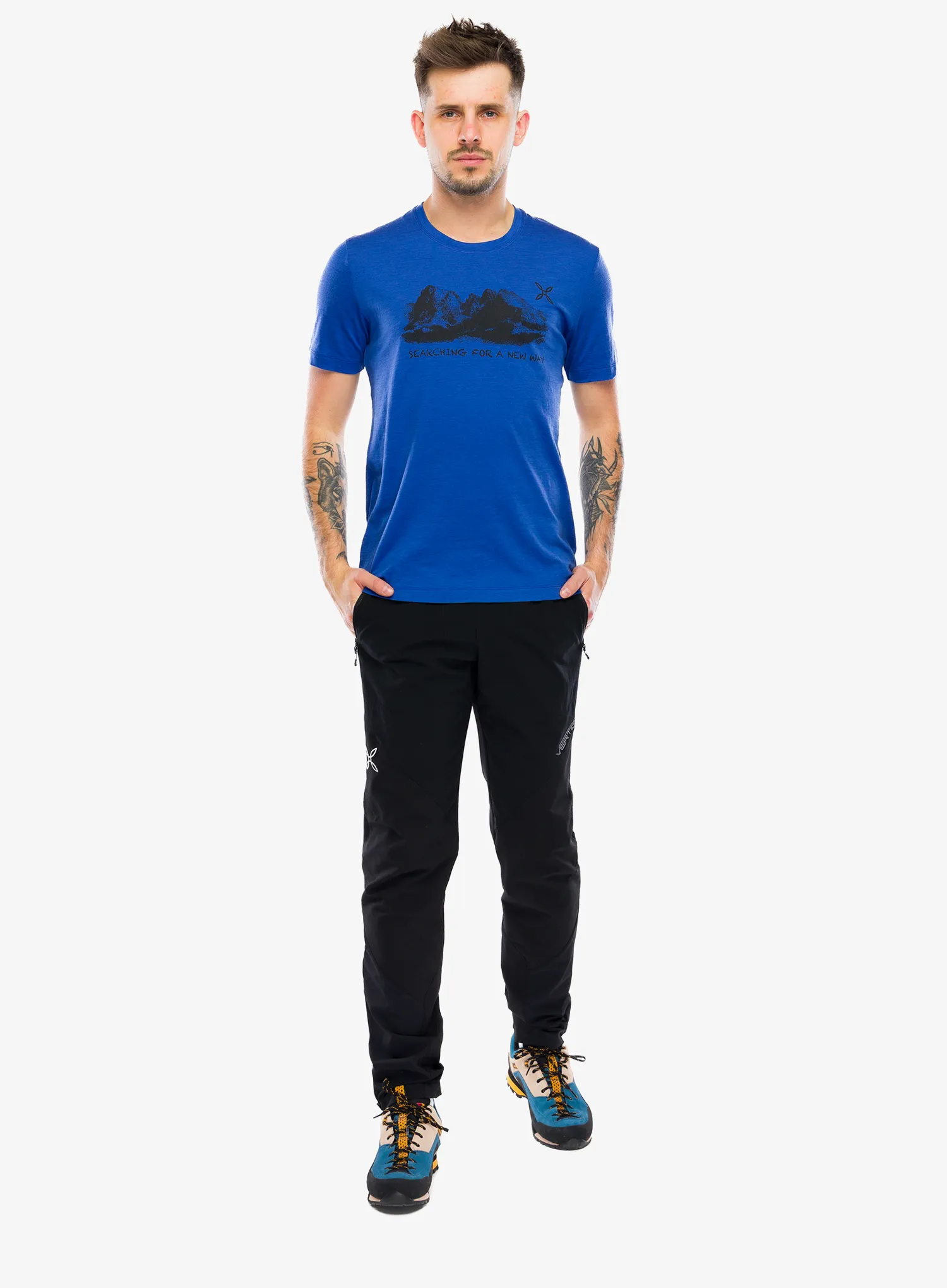 Футболка з мериноса Montura Peaks Merino T-Shirt - b.blue