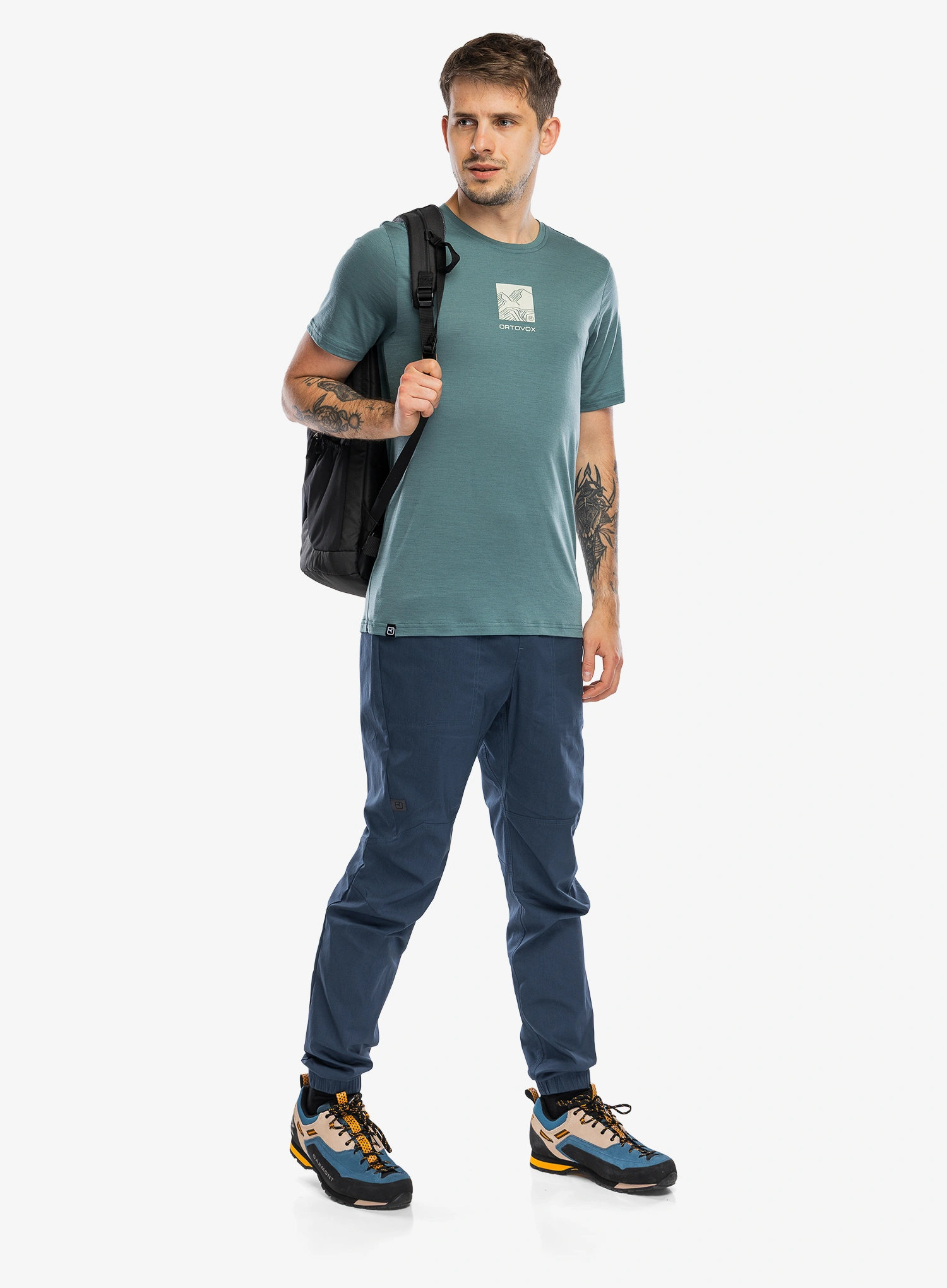 Футболка з мериноса Ortovox 120 Cool Tec Abstract TS - arctic grey