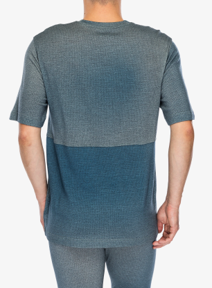 Футболка з мериноса Ortovox 185 Merino Patch Print Ts - aop green sage