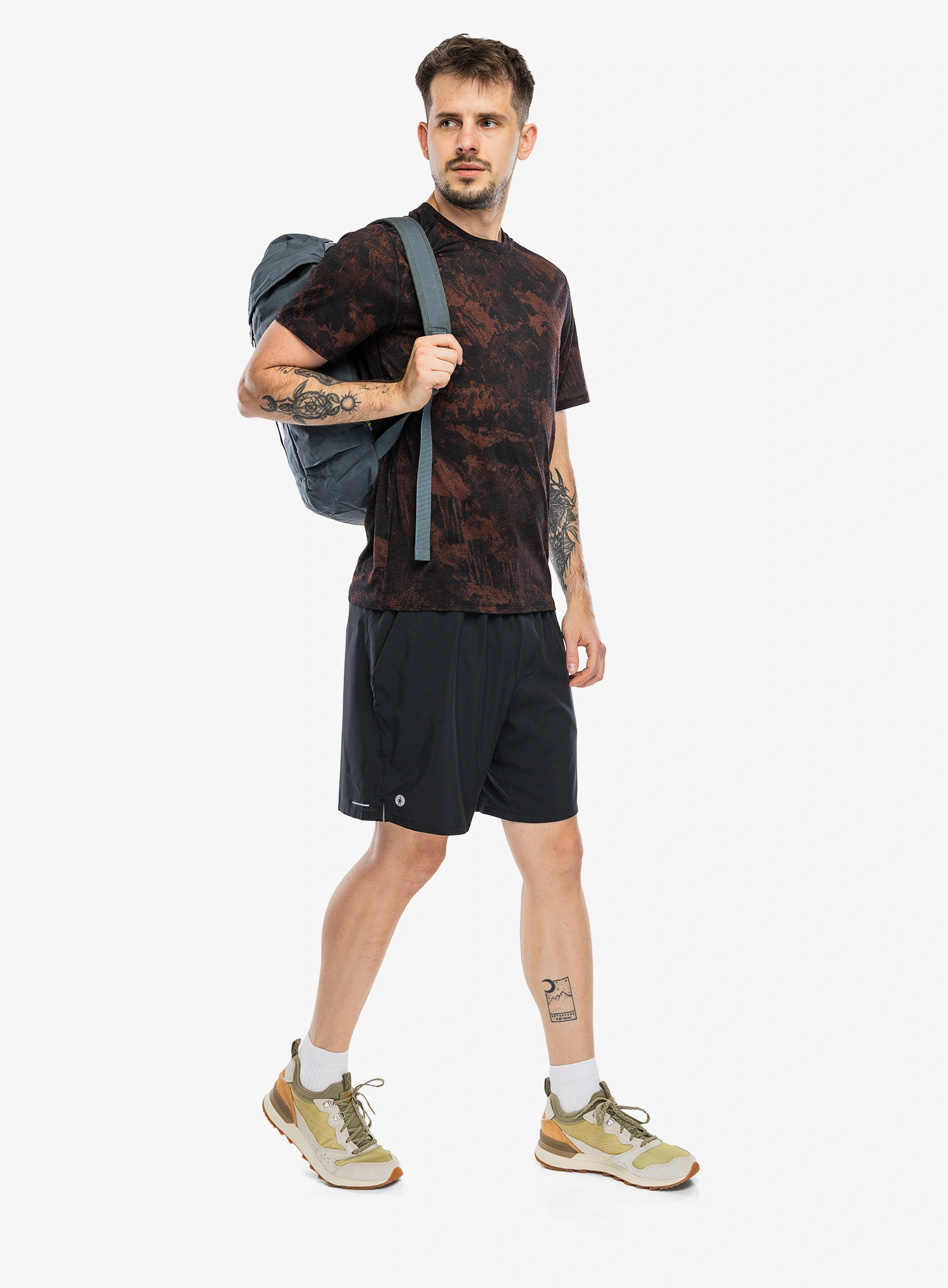 Футболка з мериноса Smartwool Merino Short Sleeve Tee Boxed - sable brown mountain