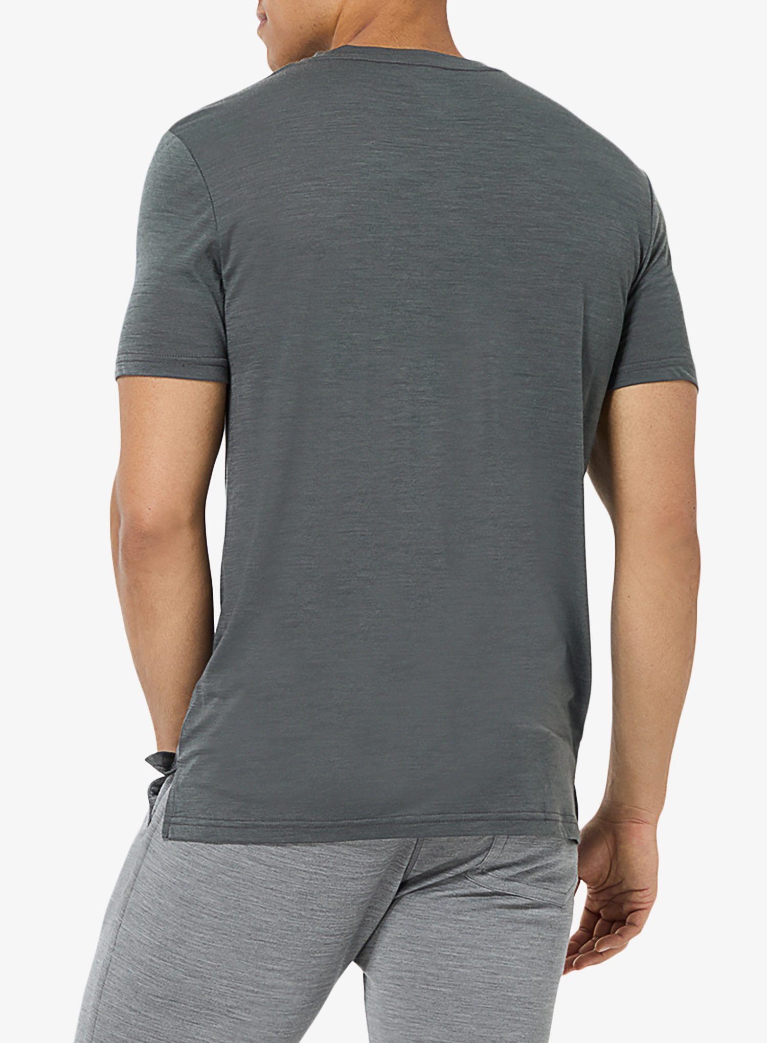 Футболка з мериноса Super.natural Ascenders Tee - dark shadow mel/feather grey