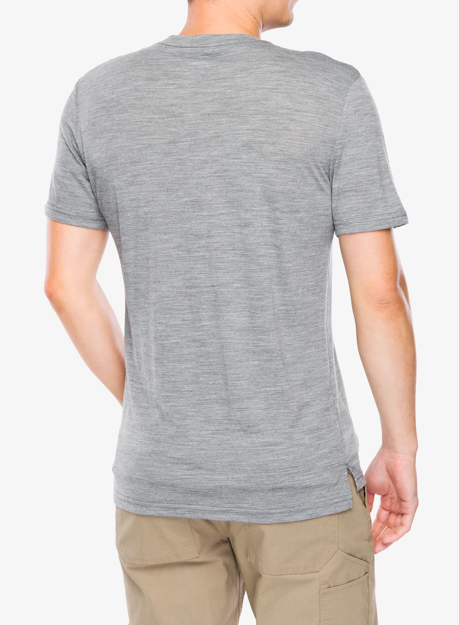 Футболка з мериноса Super.natural Dolomites Campsites Tee - cashmere grey melange/various