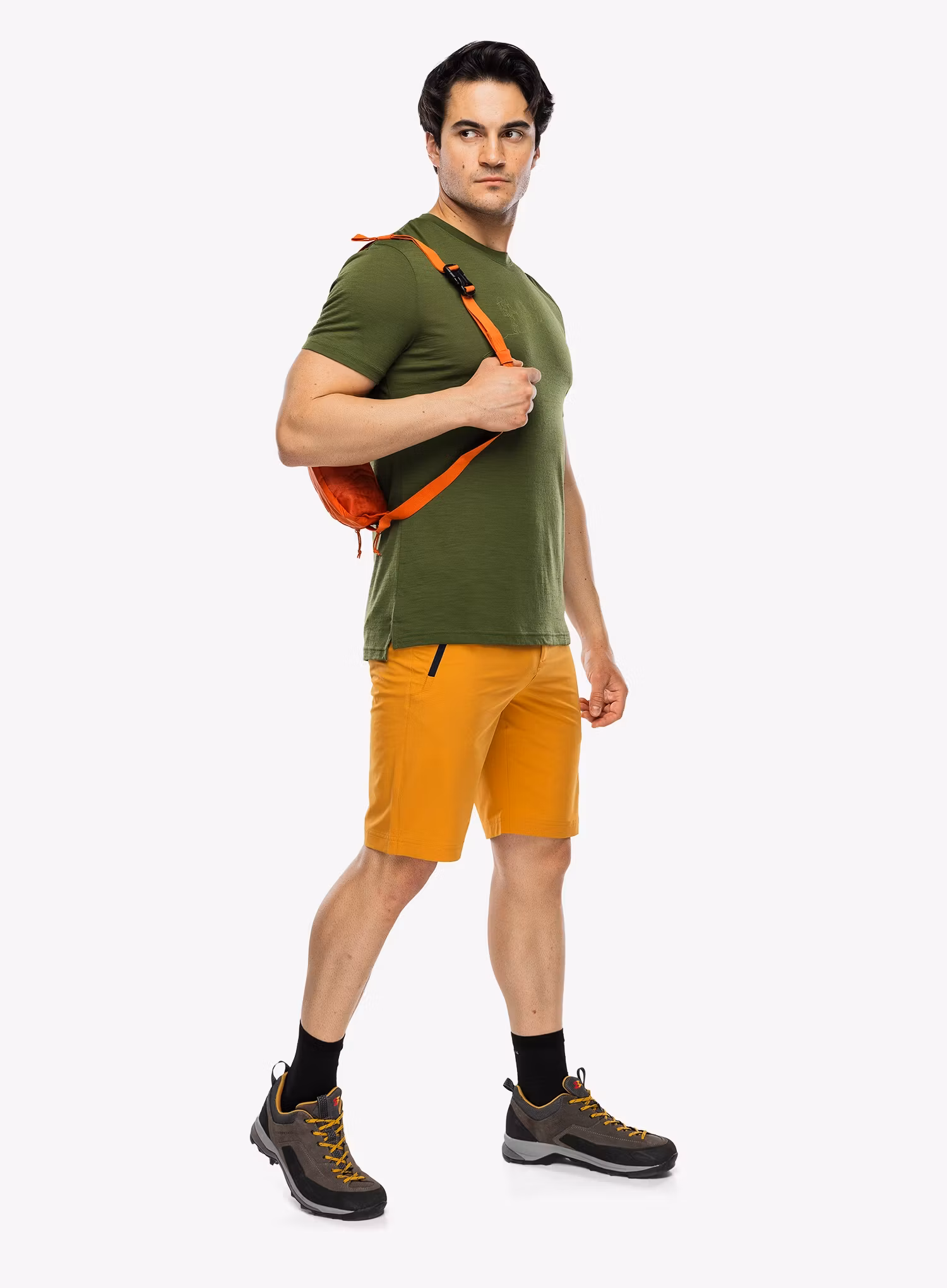 Футболка з мериноса Super.natural Hiking Tee - shive/dried tobacco