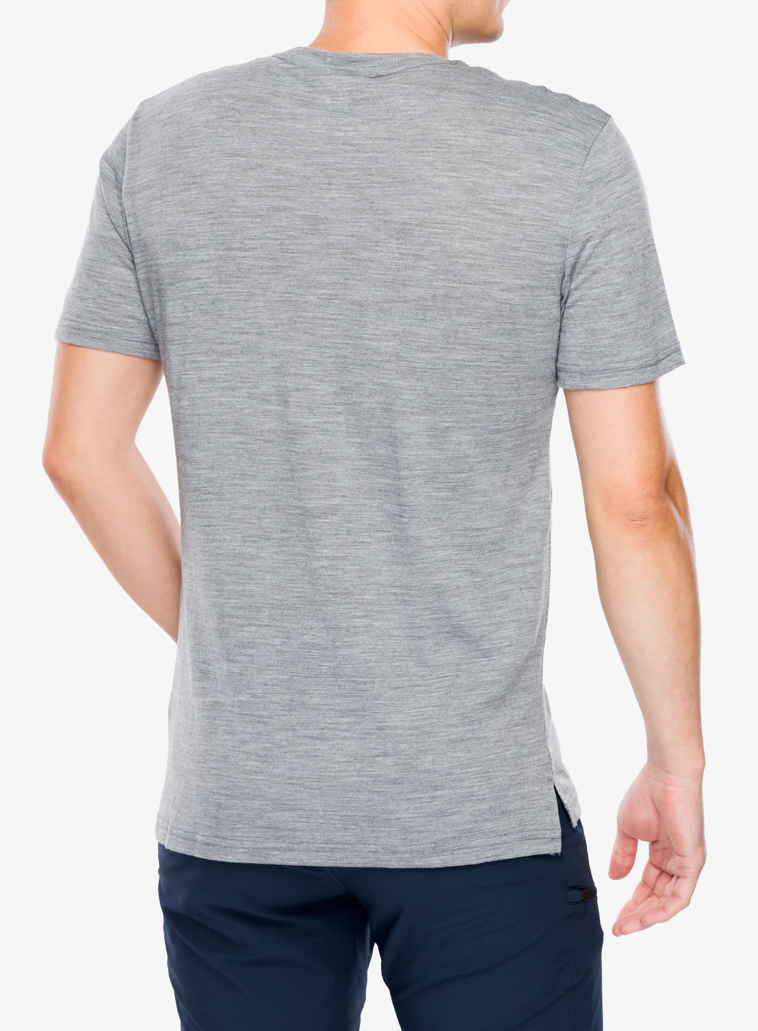 Футболка з мериноса Super.natural Sn Sailor Tee - cash.grey mel/jet blk/h.r.red