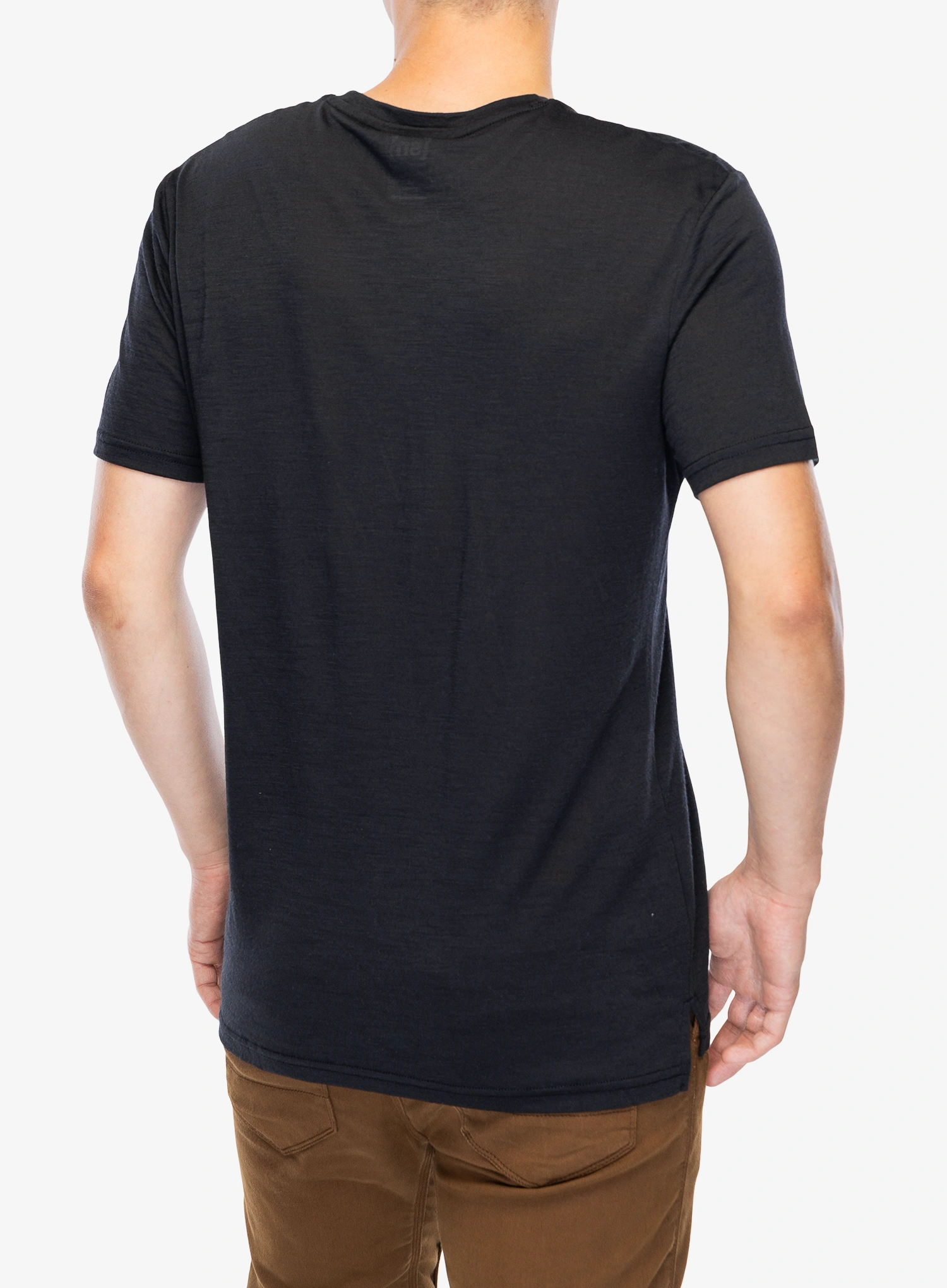 Футболка з мериноса Super.natural Teabag World Tee - jet black/vapor grey