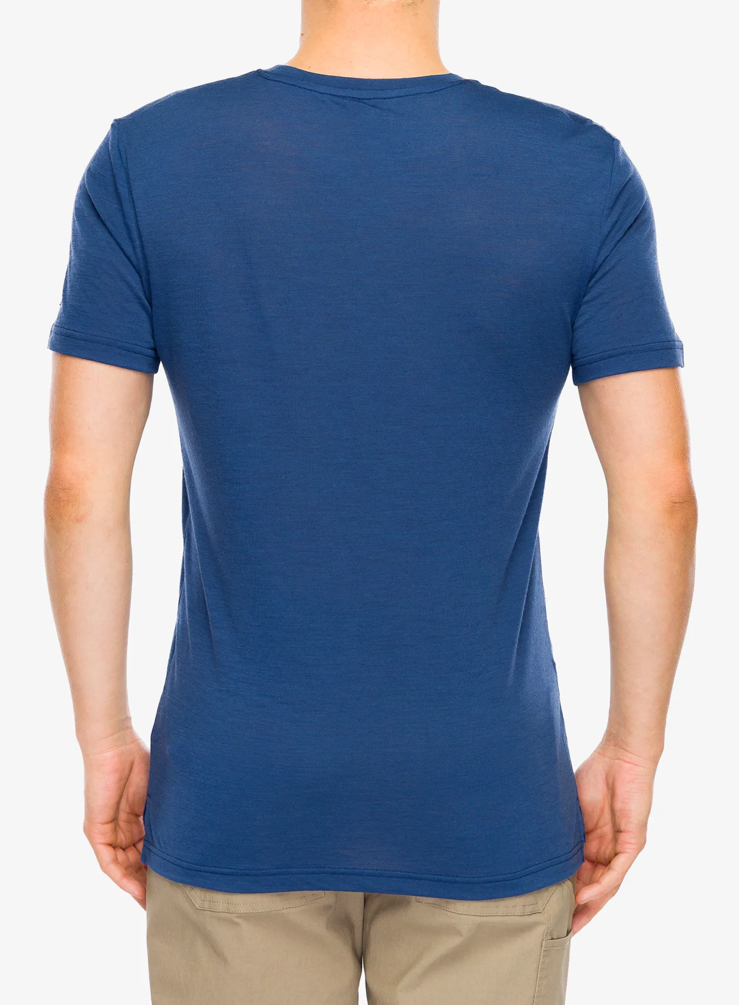 Футболка з мериноса Super.natural Tri Tee - ocean blue/feather grey