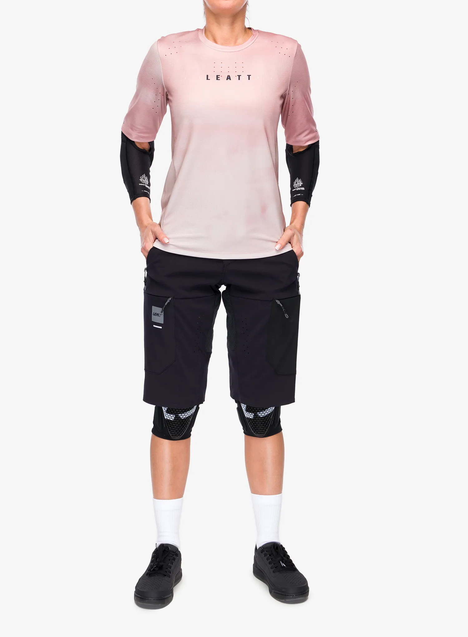 Жіноча велофутболка Leatt Jersey MTB Gravity 4.0 - dusty pink