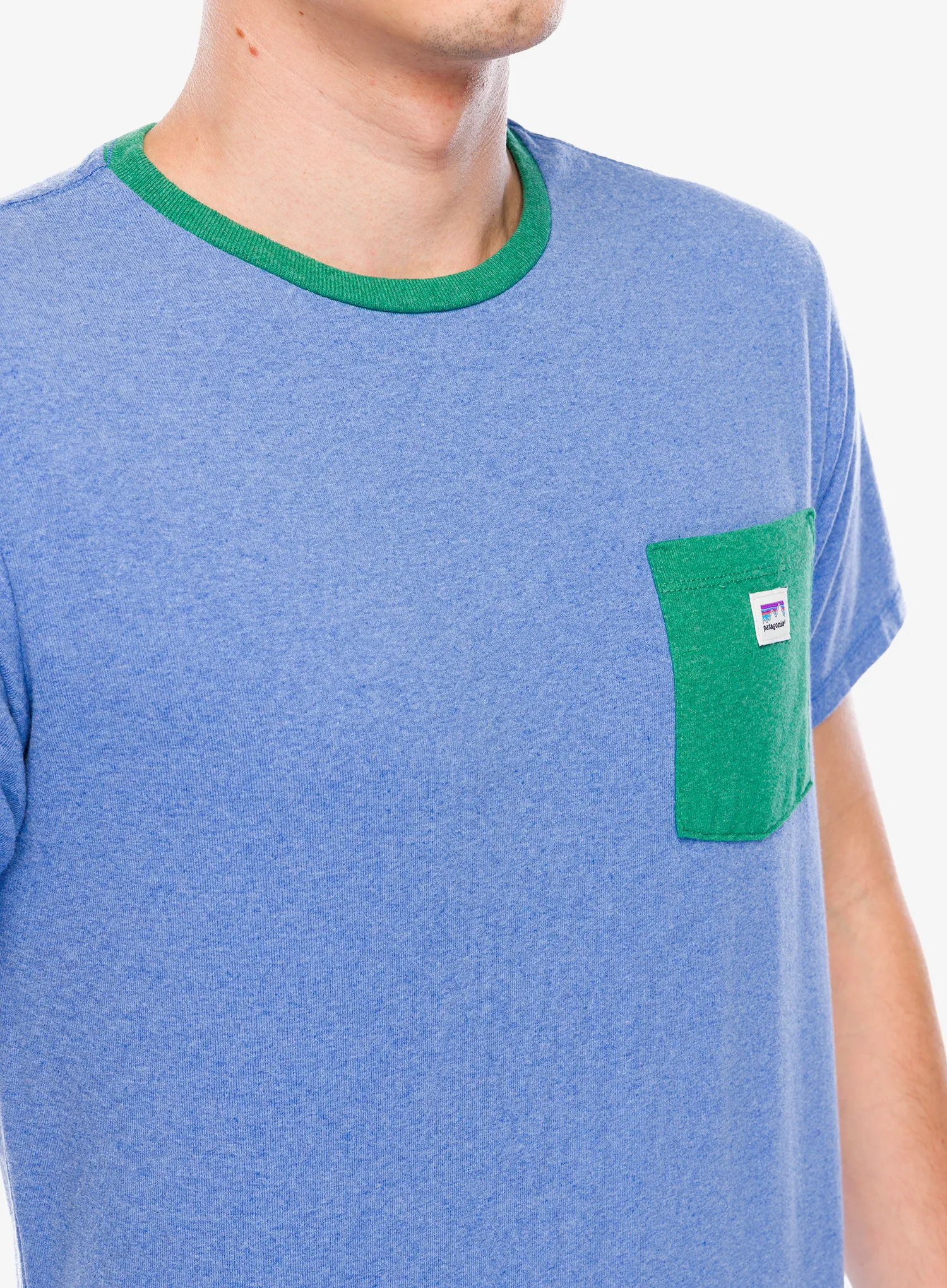 Футболка Patagonia Shop Sticker Pocket Responsibili-Tee - abundant blue
