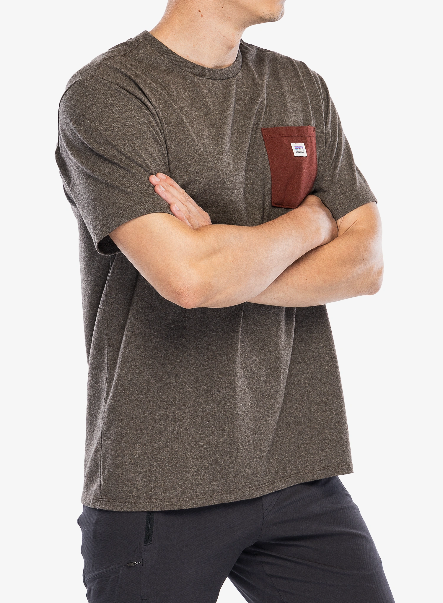 Футболка Patagonia Shop Sticker Pocket Responsibili-Tee - marlow brown