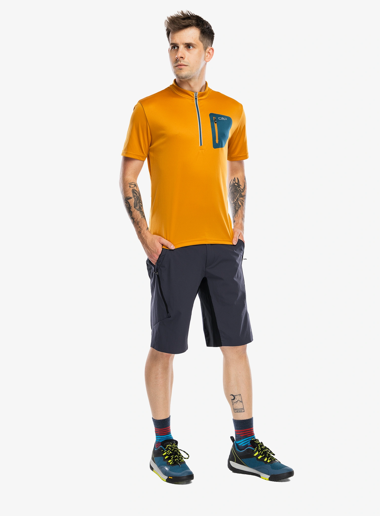 Велофутболка CMP Clutch T-Shirt Freebike - curcuma