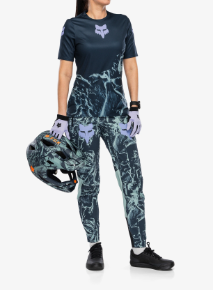 Жіноча велофутболка Fox Ranger SS Jersey Img Print - arctic blue