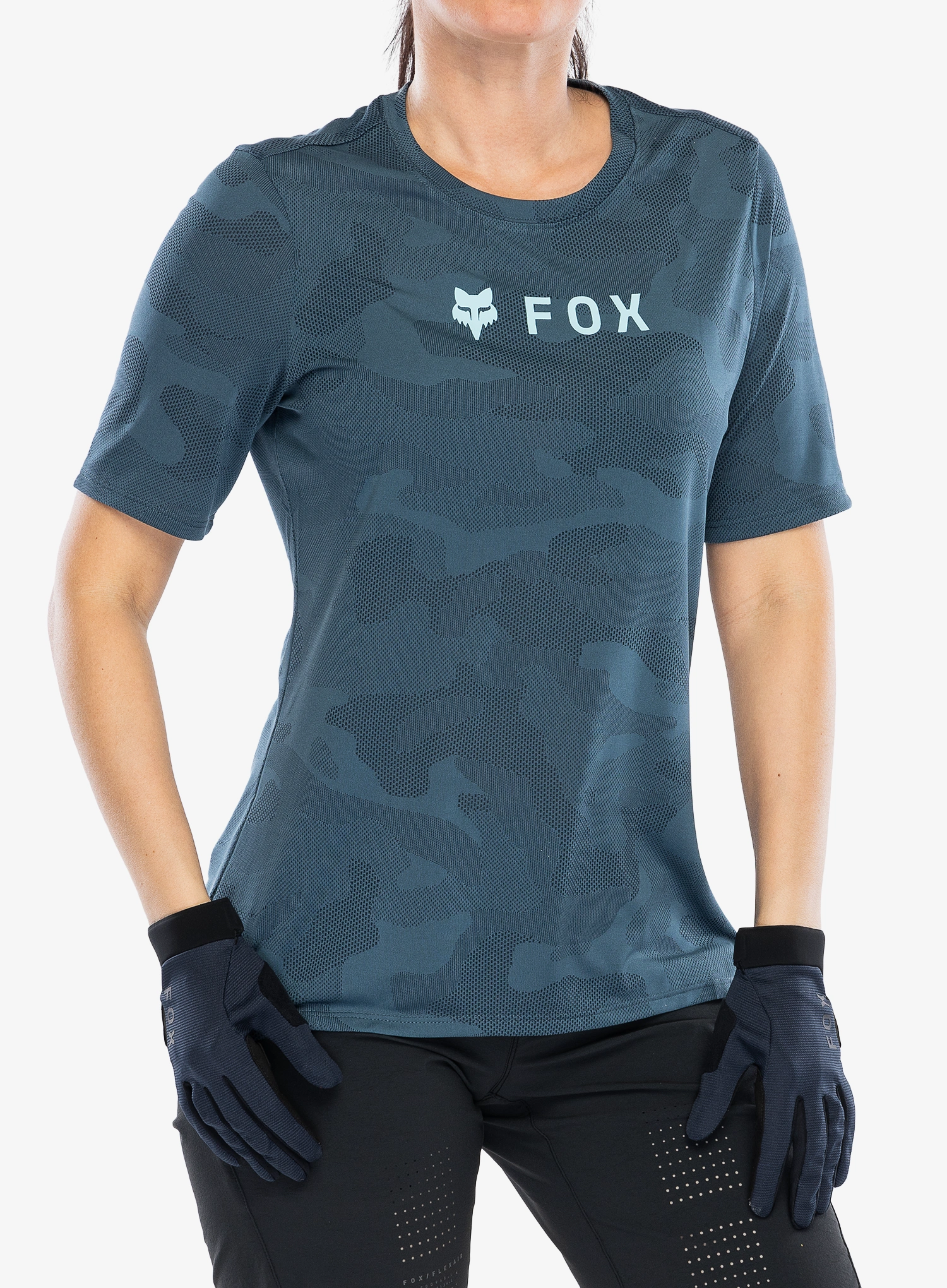 Жіноча велофутболка Fox Ranger Tru Dri SS Jersey - dark vintage