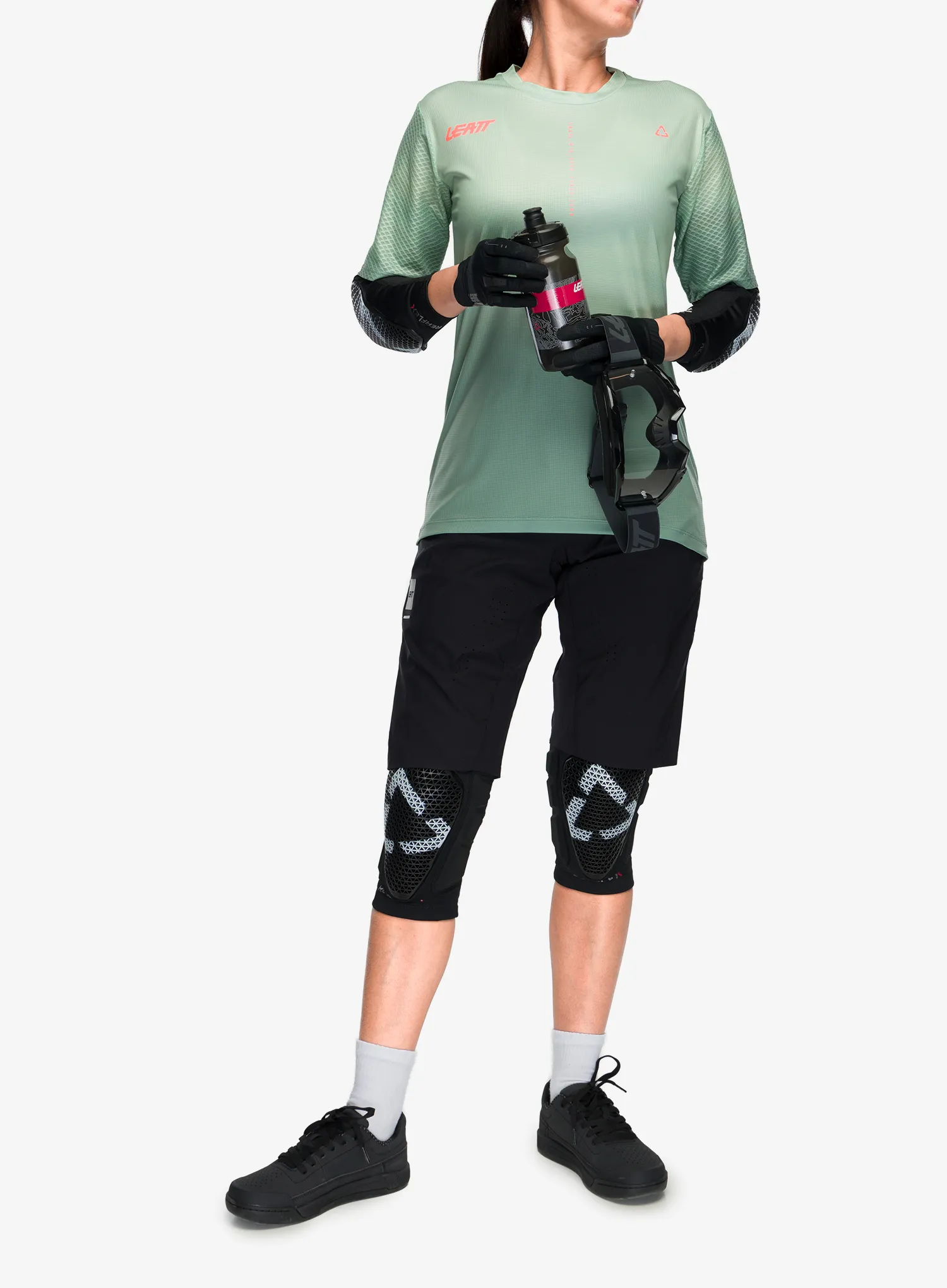 Жіноча велофутболка Leatt MTB Trail 3.0 - mist green