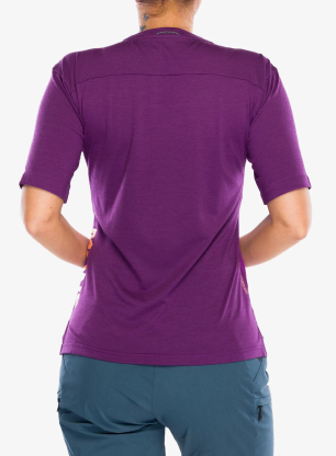 Жіноча велофутболка Mons Royale Diversion Merino Bike Jersey Short Sleeve - violet/berry