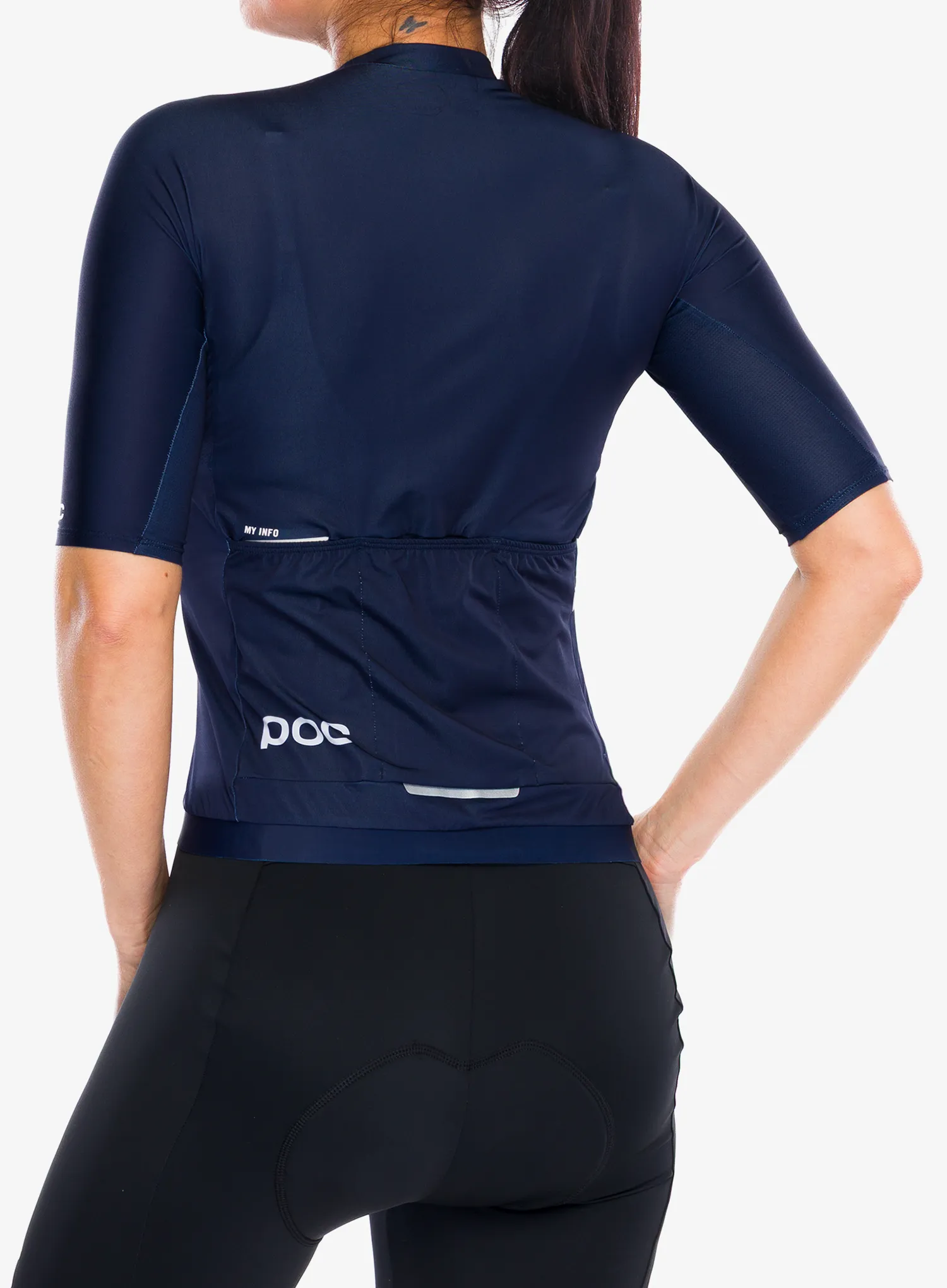 Жіноча велофутболка POC Pristine Jersey - turmaline navy