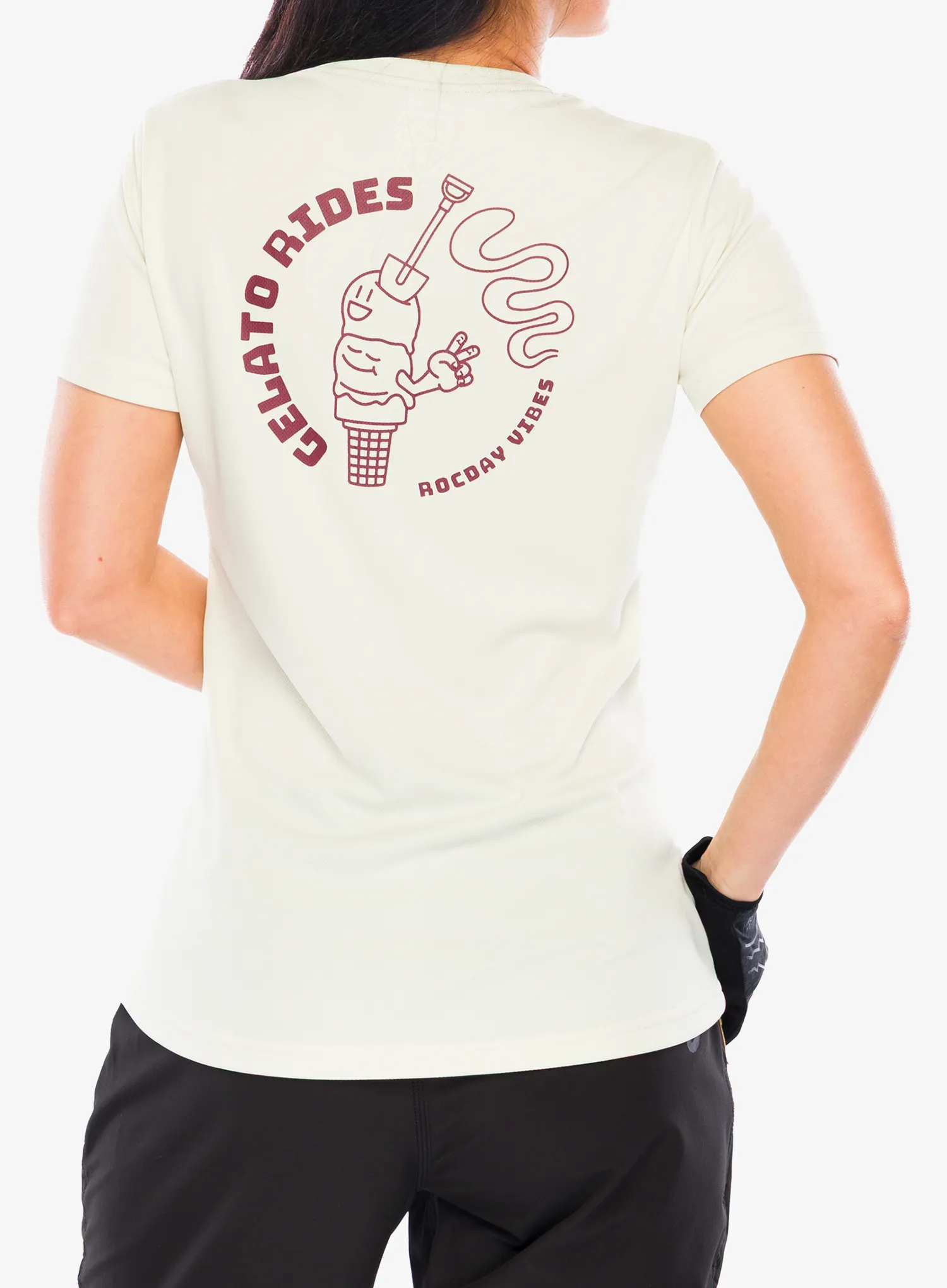 Жіноча велофутболка Rocday Gelato Short Sleeve - beige