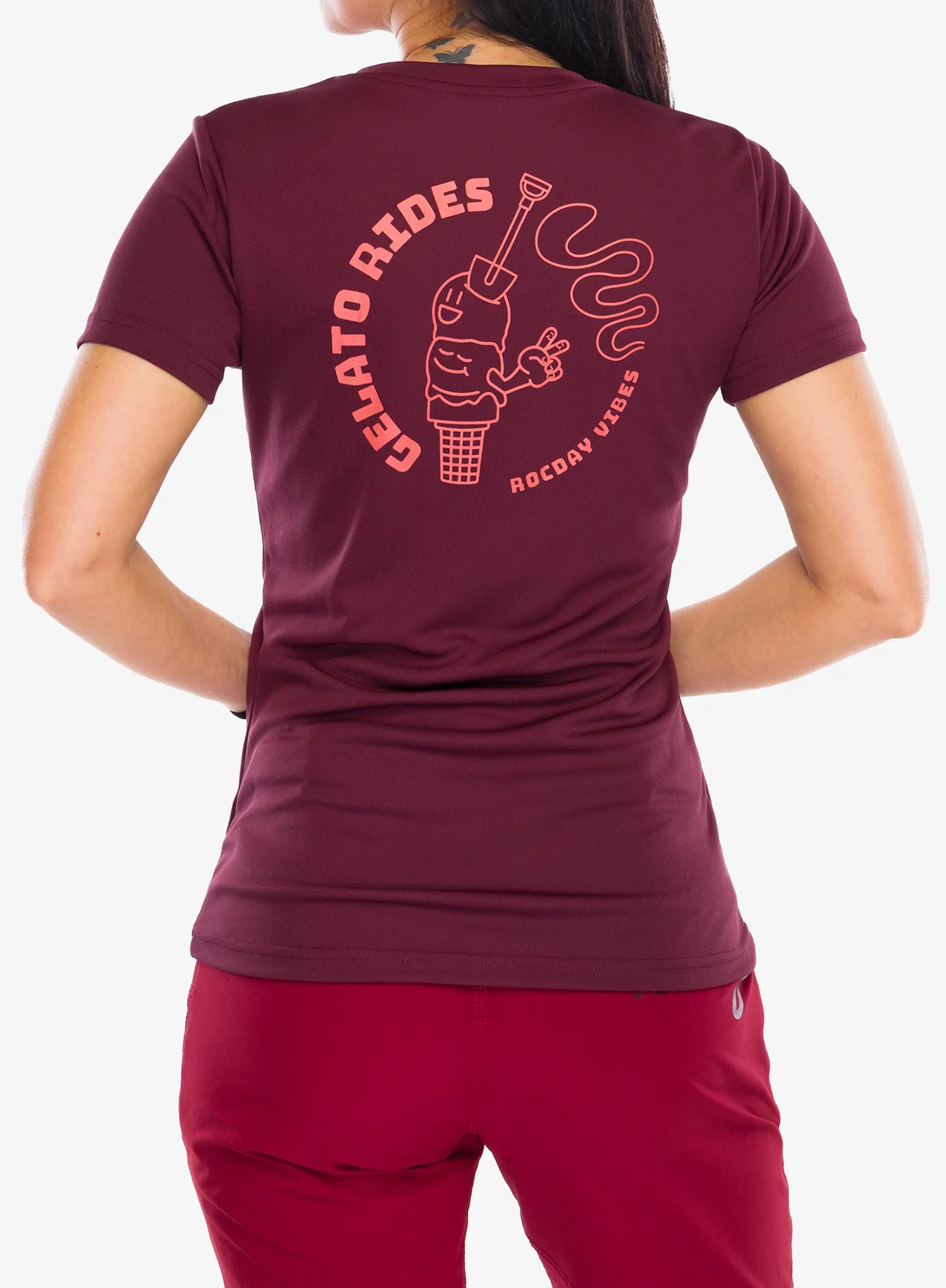 Жіноча велофутболка Rocday Gelato Short Sleeve - red