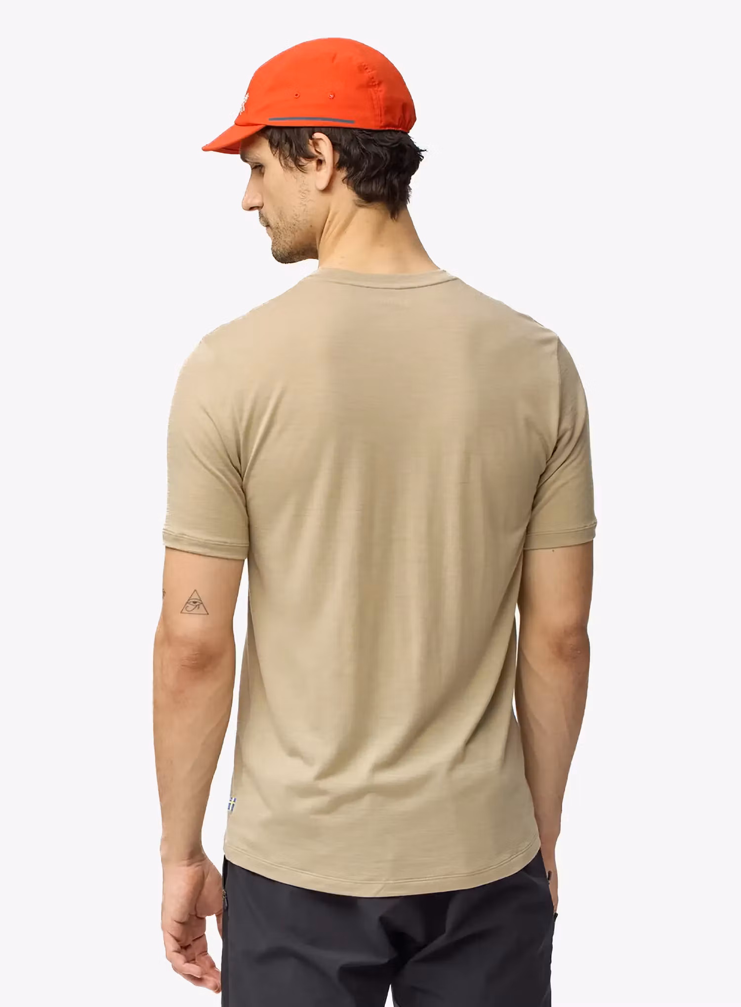 Велофутболка Fjallraven Hoja Lugnt Wool T-shirt - fossil