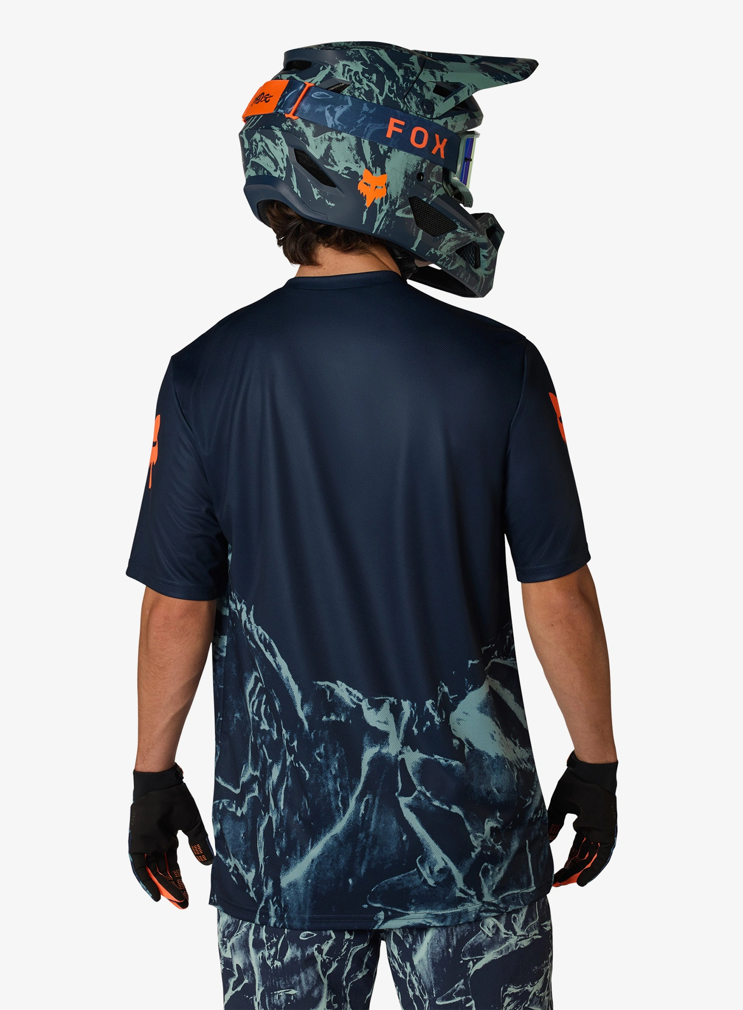 Велофутболка Fox Ranger SS Jersey Img Print - arctic blue