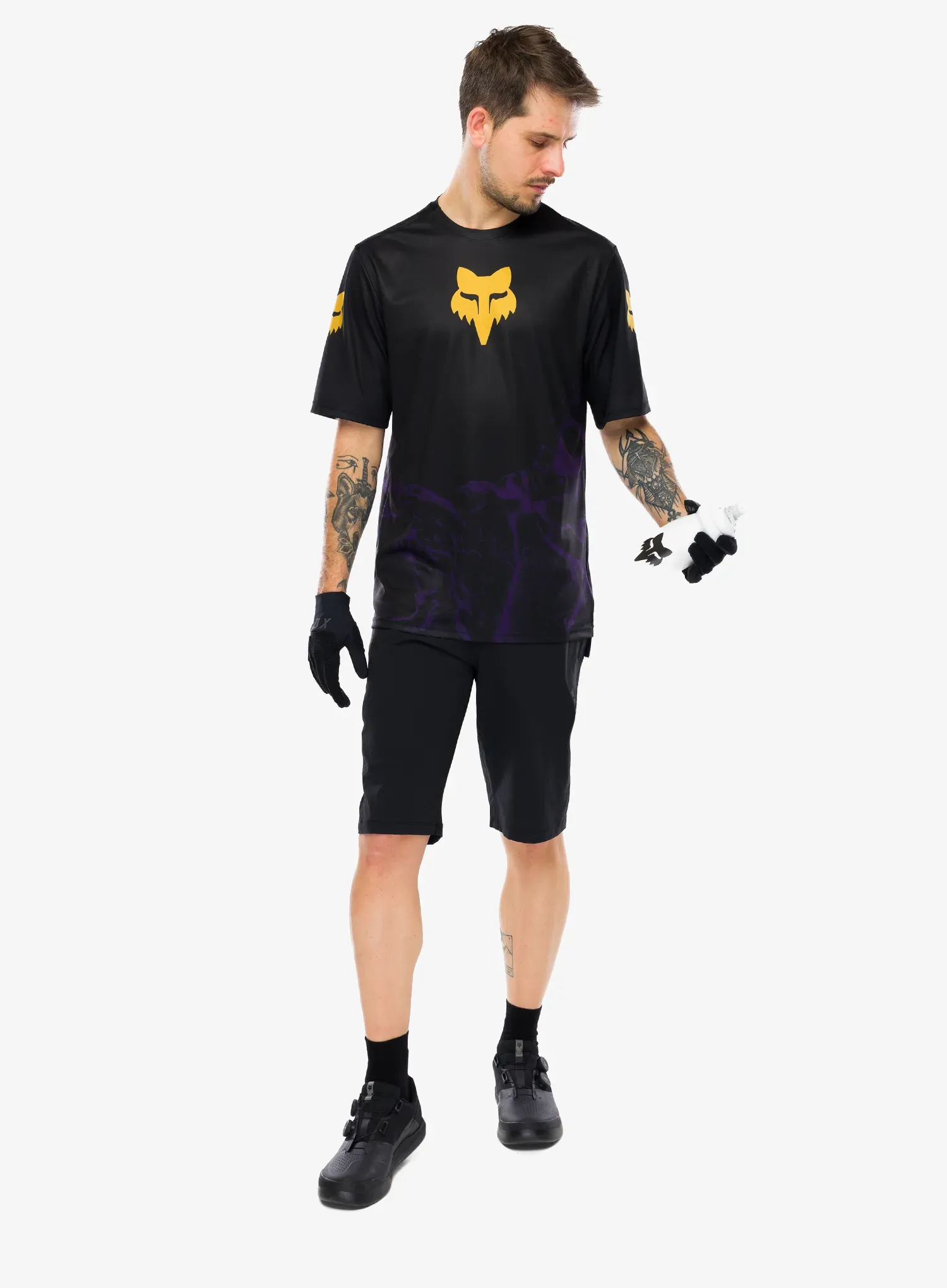 Велофутболка Fox Ranger SS Jersey Img Print - plum