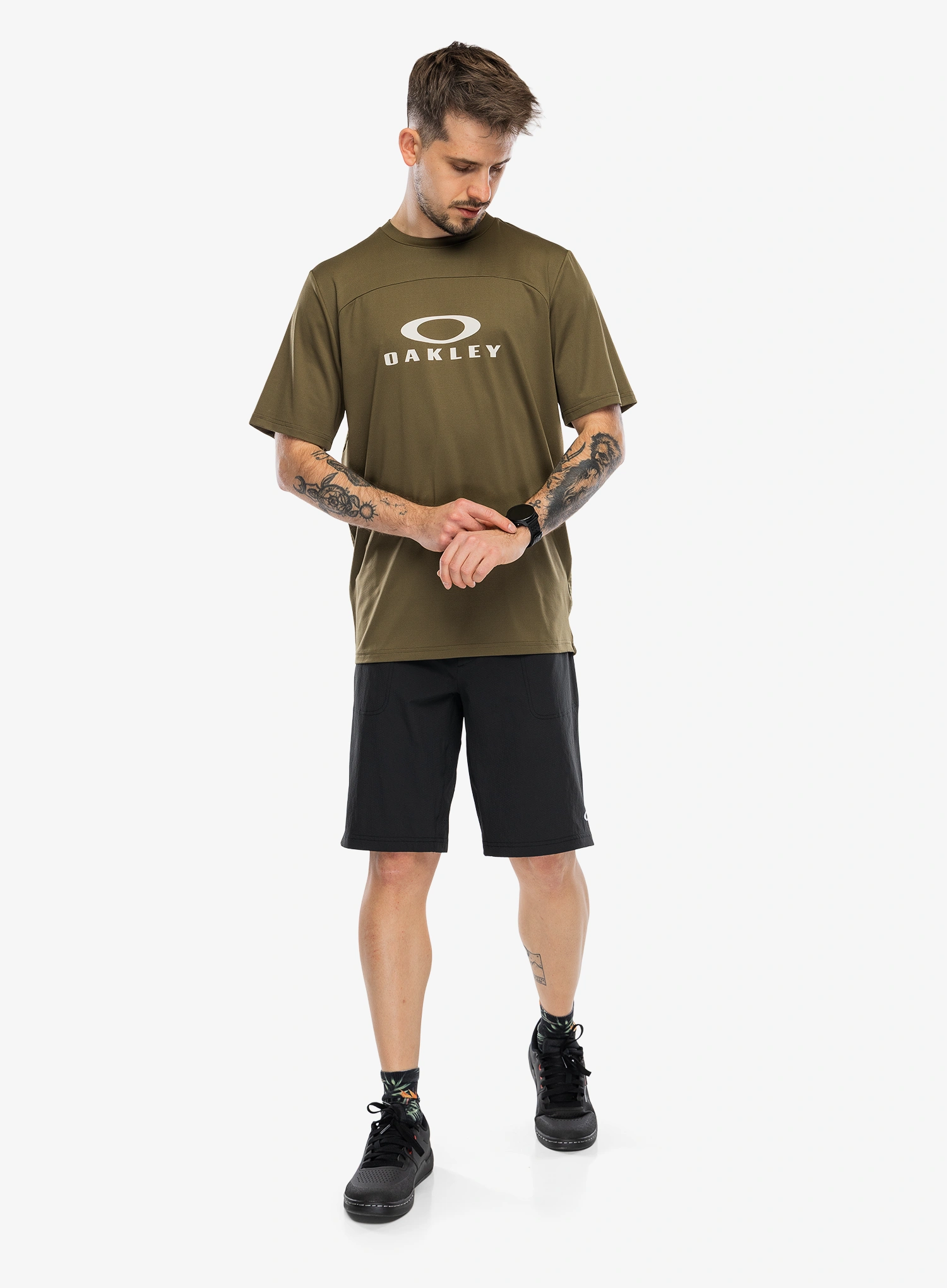 Велофутболка Oakley Free Ride Rc SS Jersey - army green