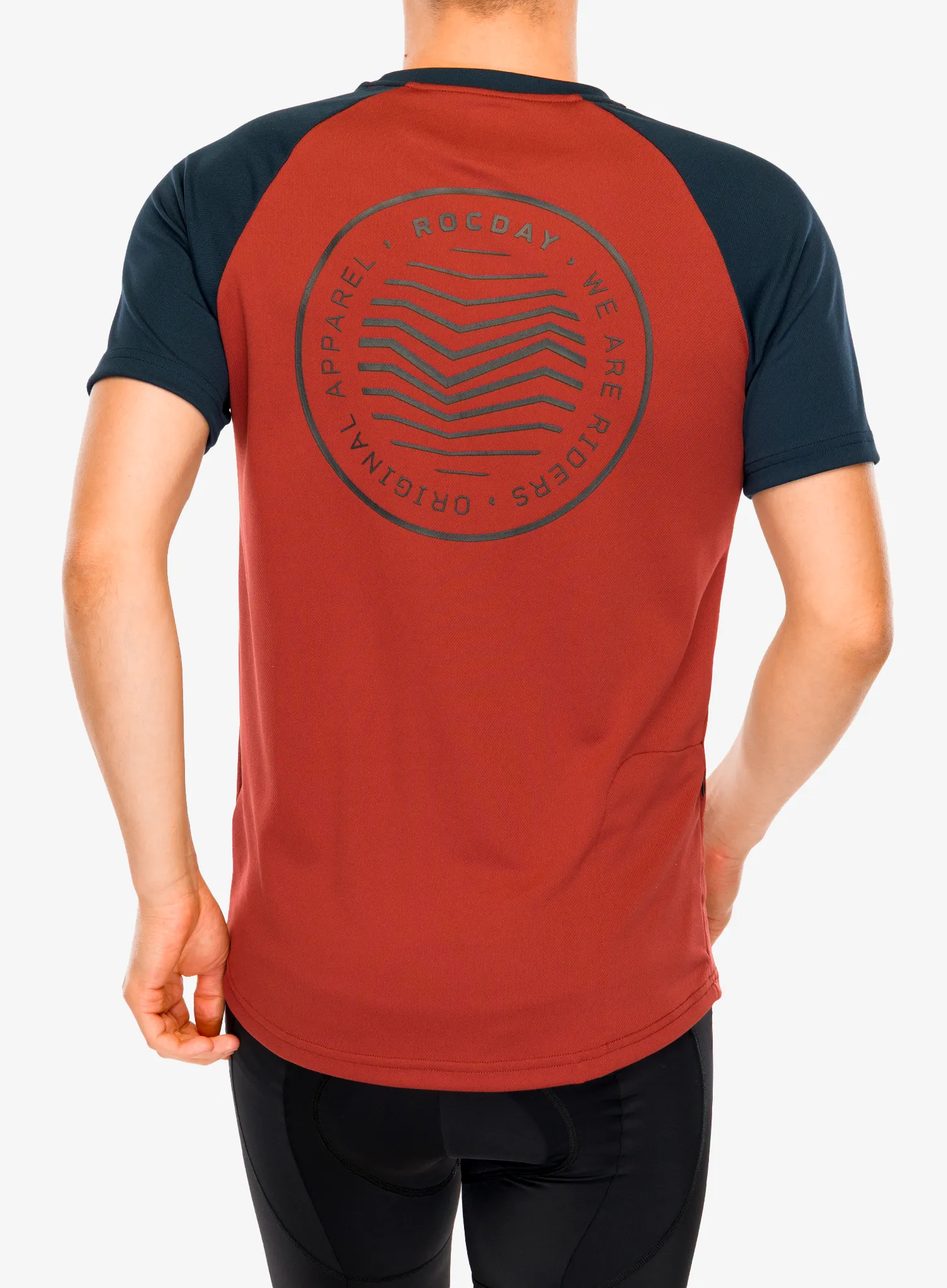 Велофутболка Rocday Gravel - navy blue/red