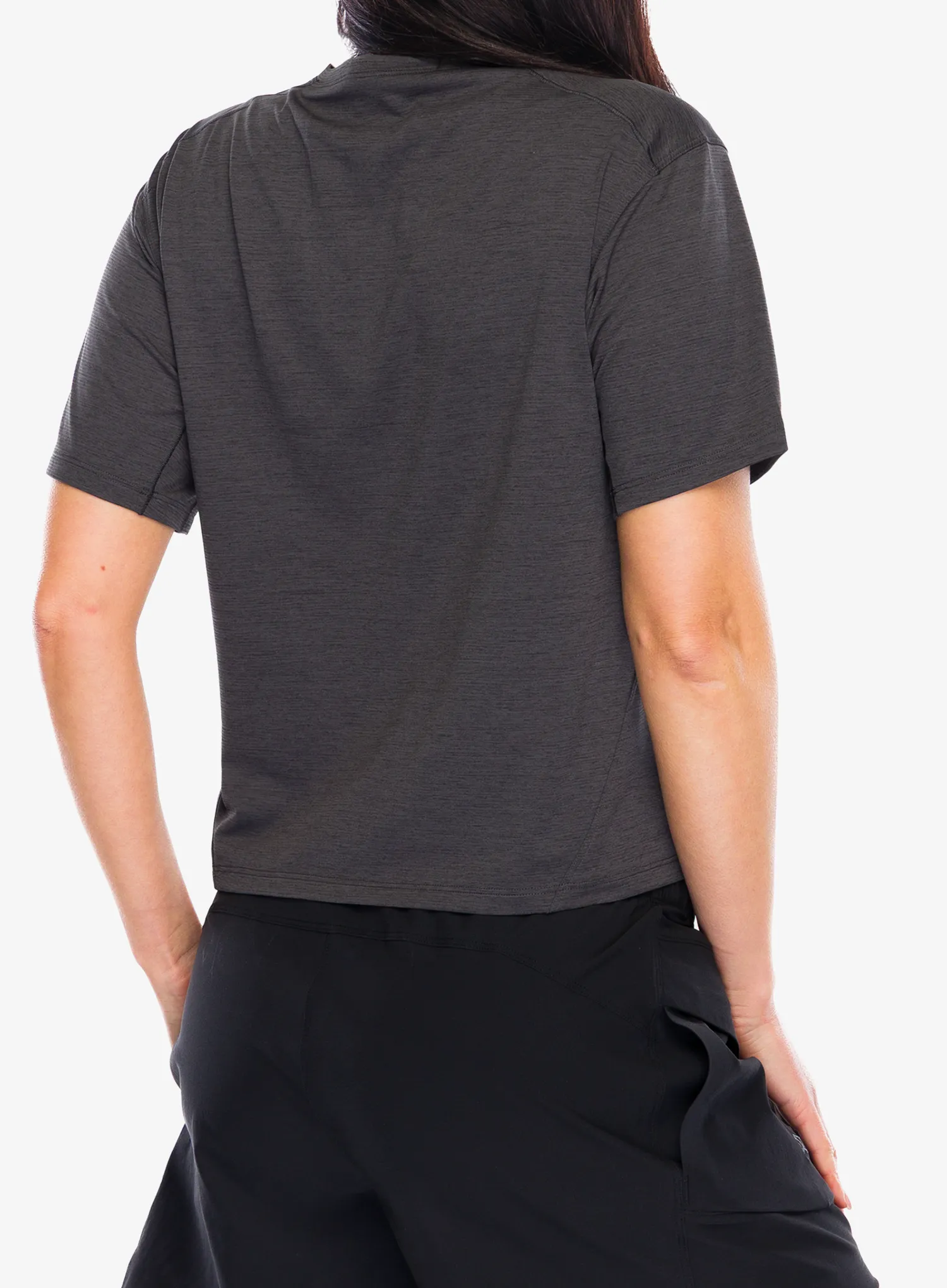 Швидковисихаюча футболка жіночий Arcteryx Taema Crop SS - black