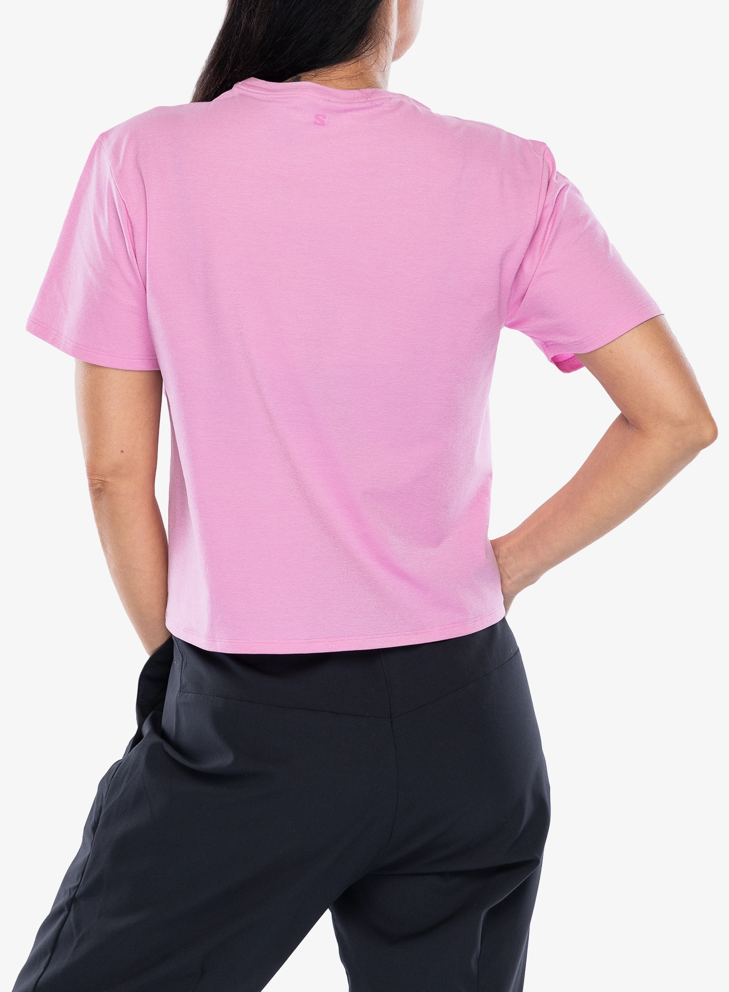 Швидковисихаюча футболка жіночий Salomon Trackline S/S Tee - cyclamen