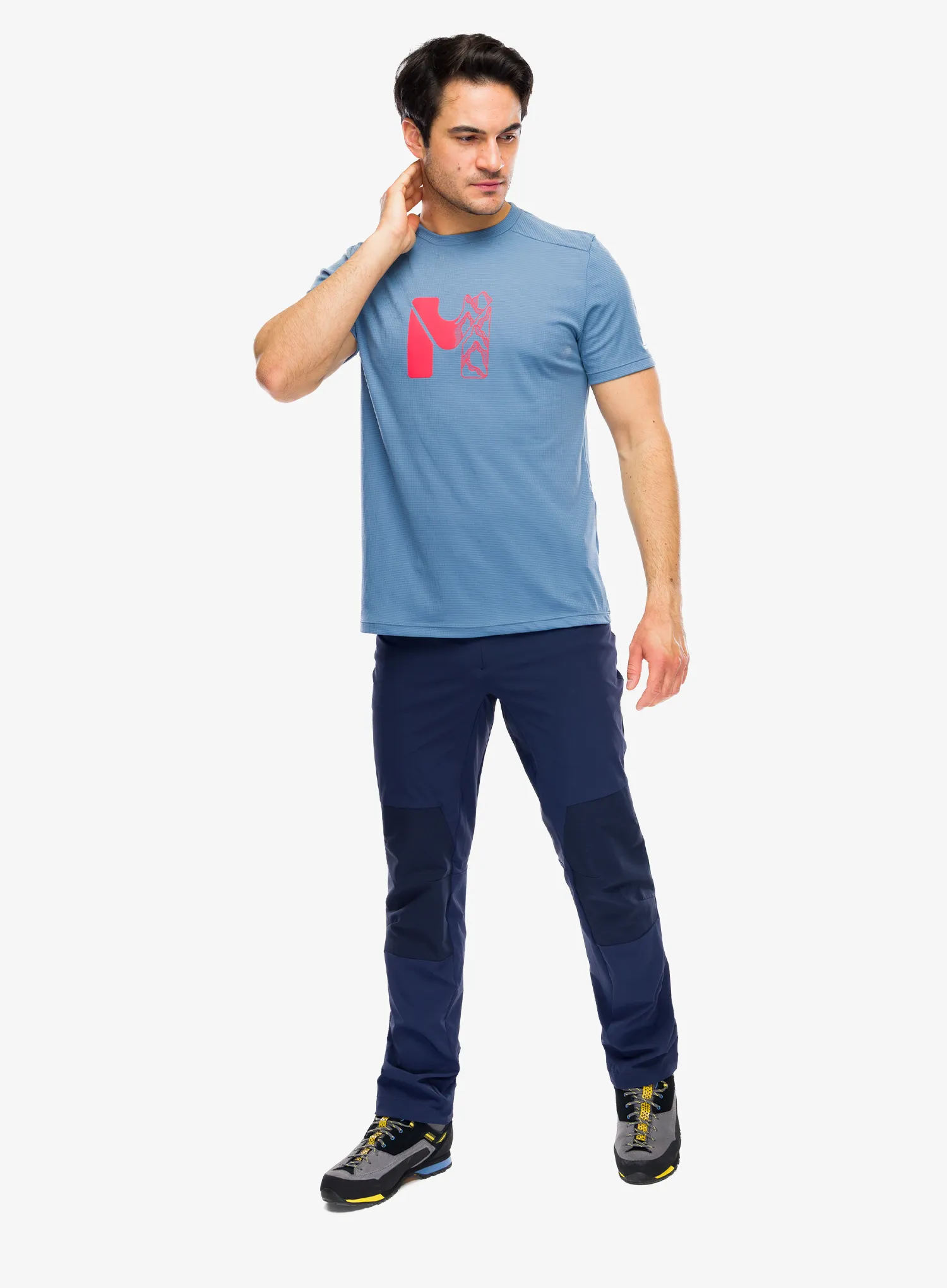 Швидковисихаюча футболка Millet Kamet Map Ts SS - coronet blue